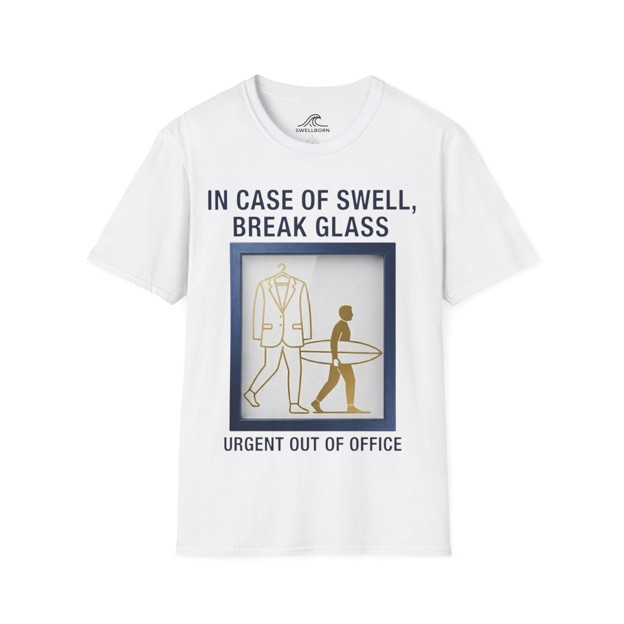 In Case of Swell, Break Glass (Urgent Out of Office) T-Shirt