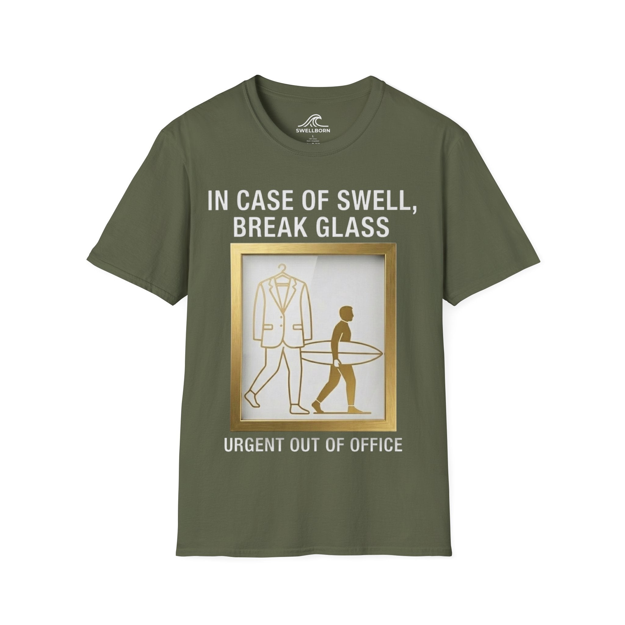 In Case of Swell, Break Glass (Urgent Out of Office) T-Shirt