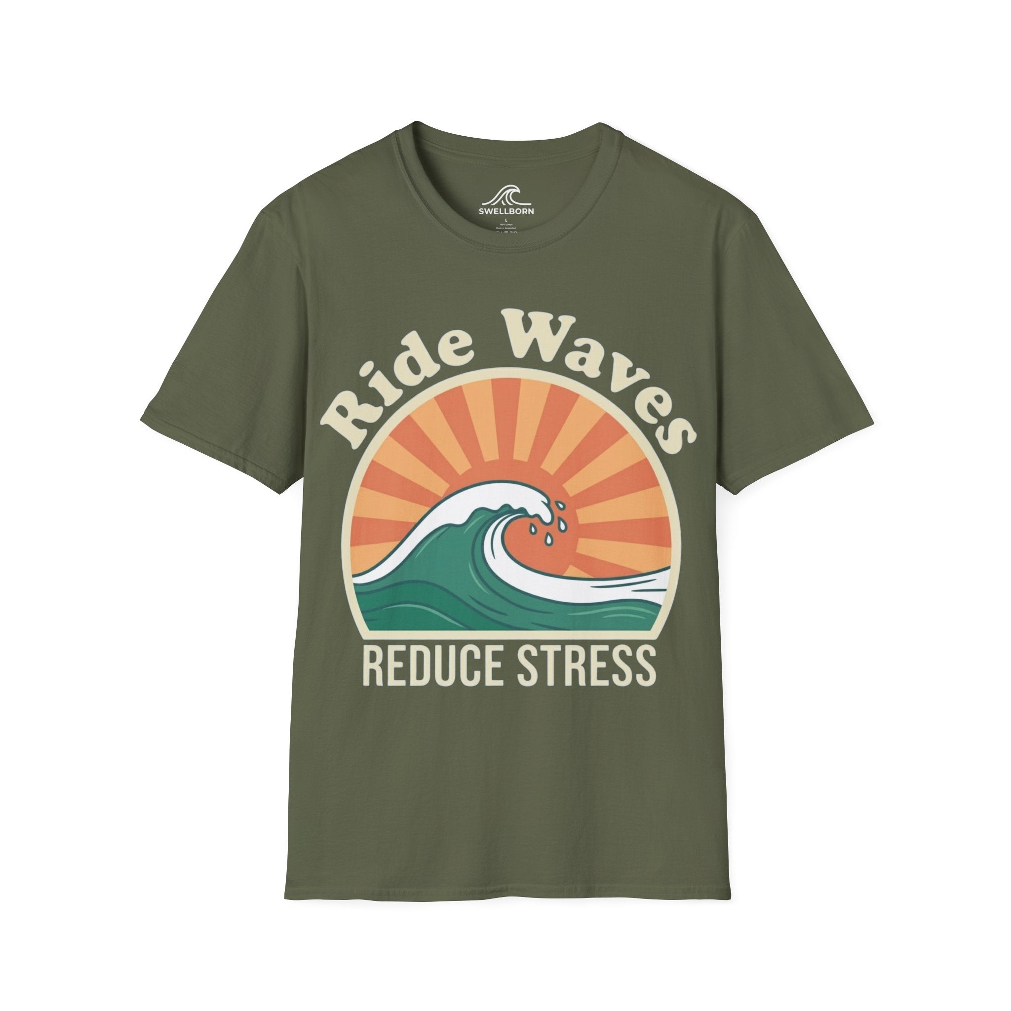 Ride Waves Reduce Stress T-Shirt