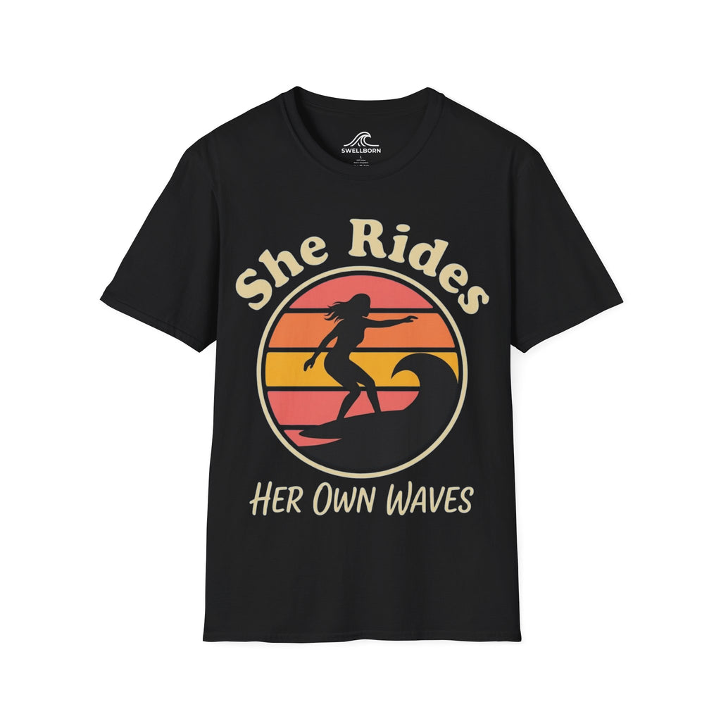 She Rides Her Own Waves T-Shirt
