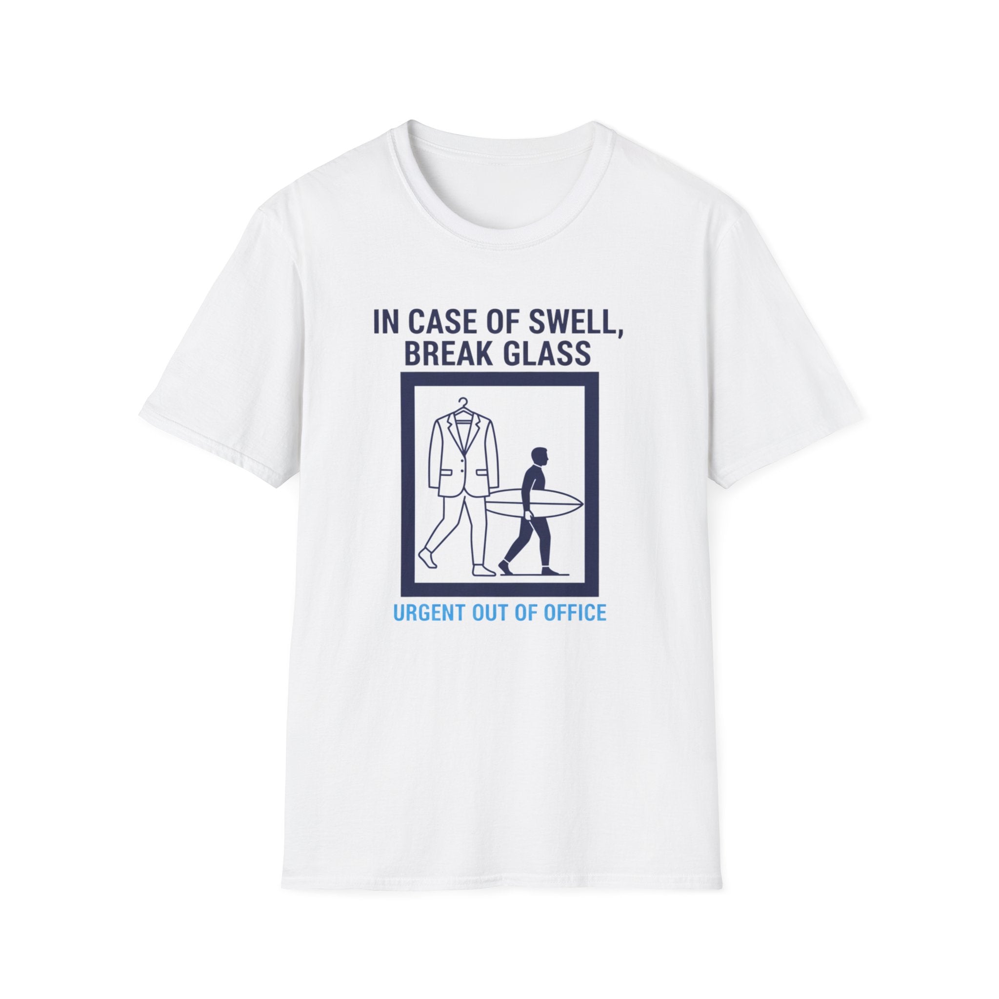 In Case of Swell, Break Glass (Urgent Out of Office) T-Shirt