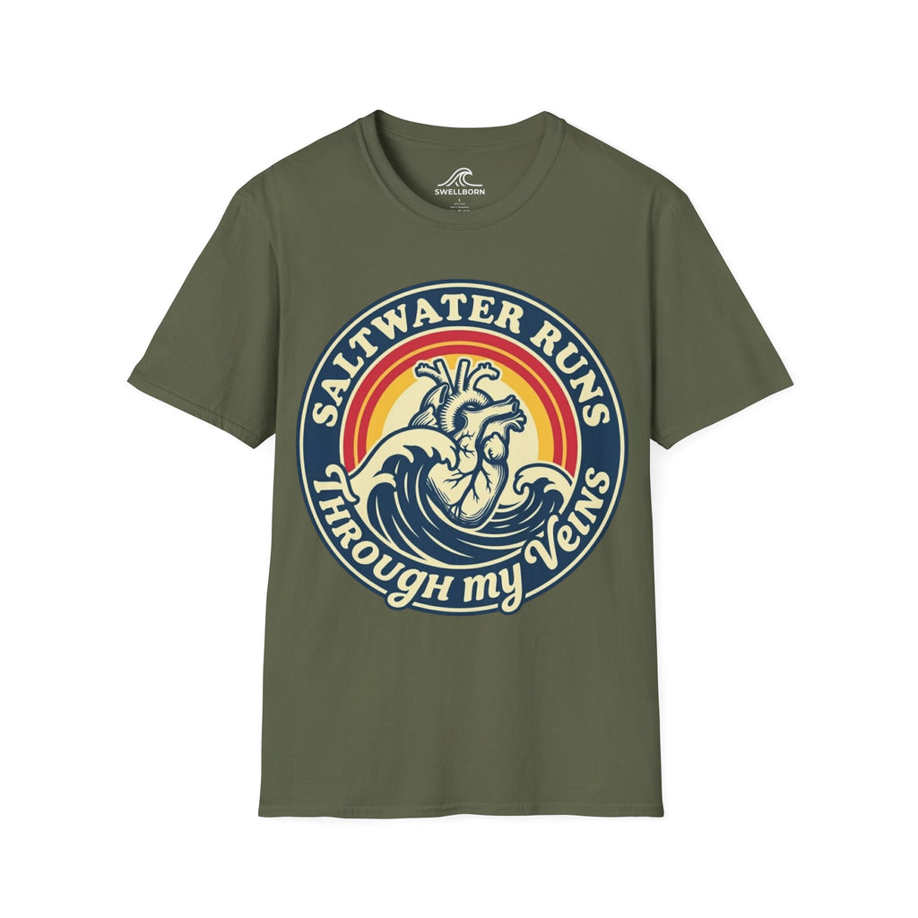 Saltwater Runs Through My Veins T-Shirt