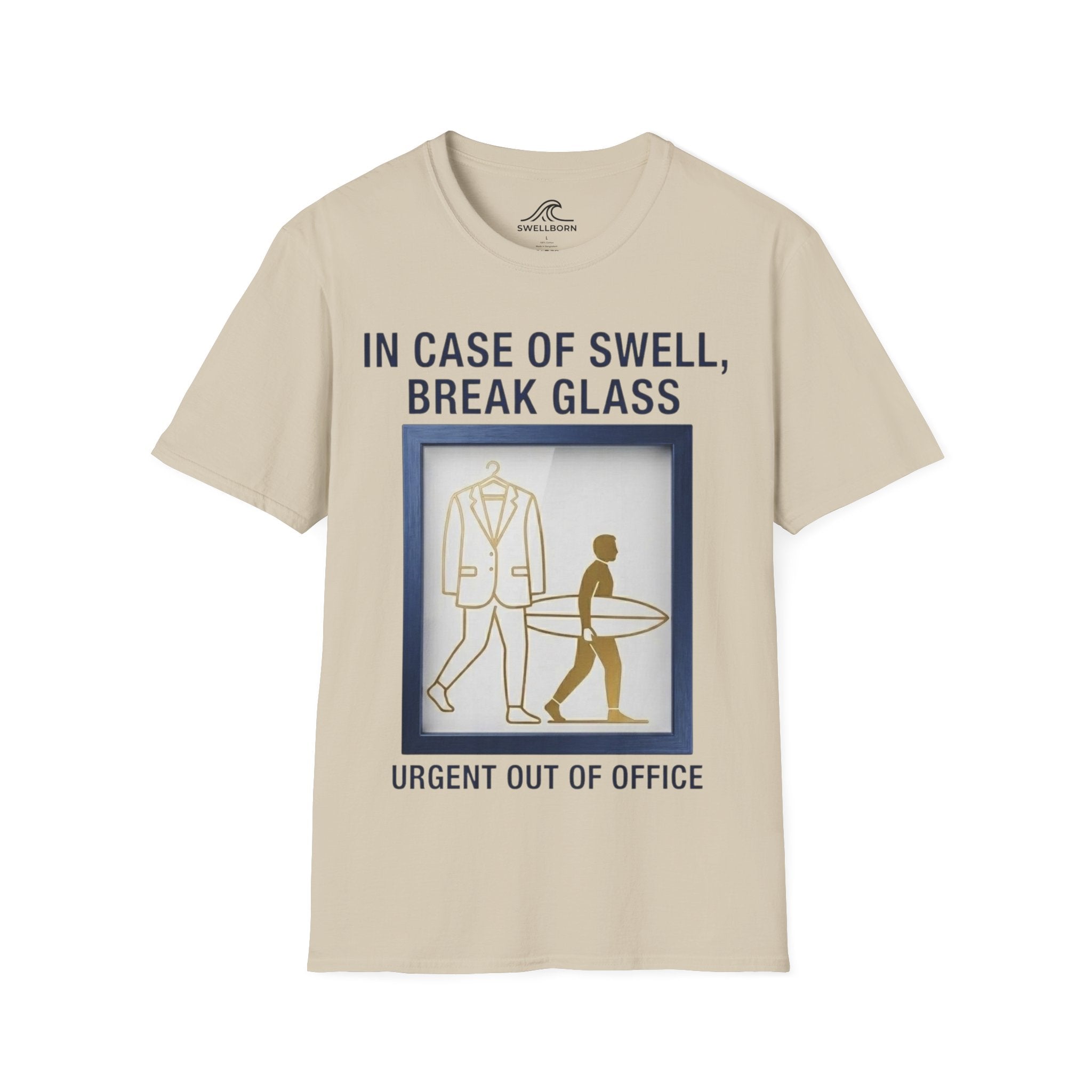 In Case of Swell, Break Glass (Urgent Out of Office) T-Shirt