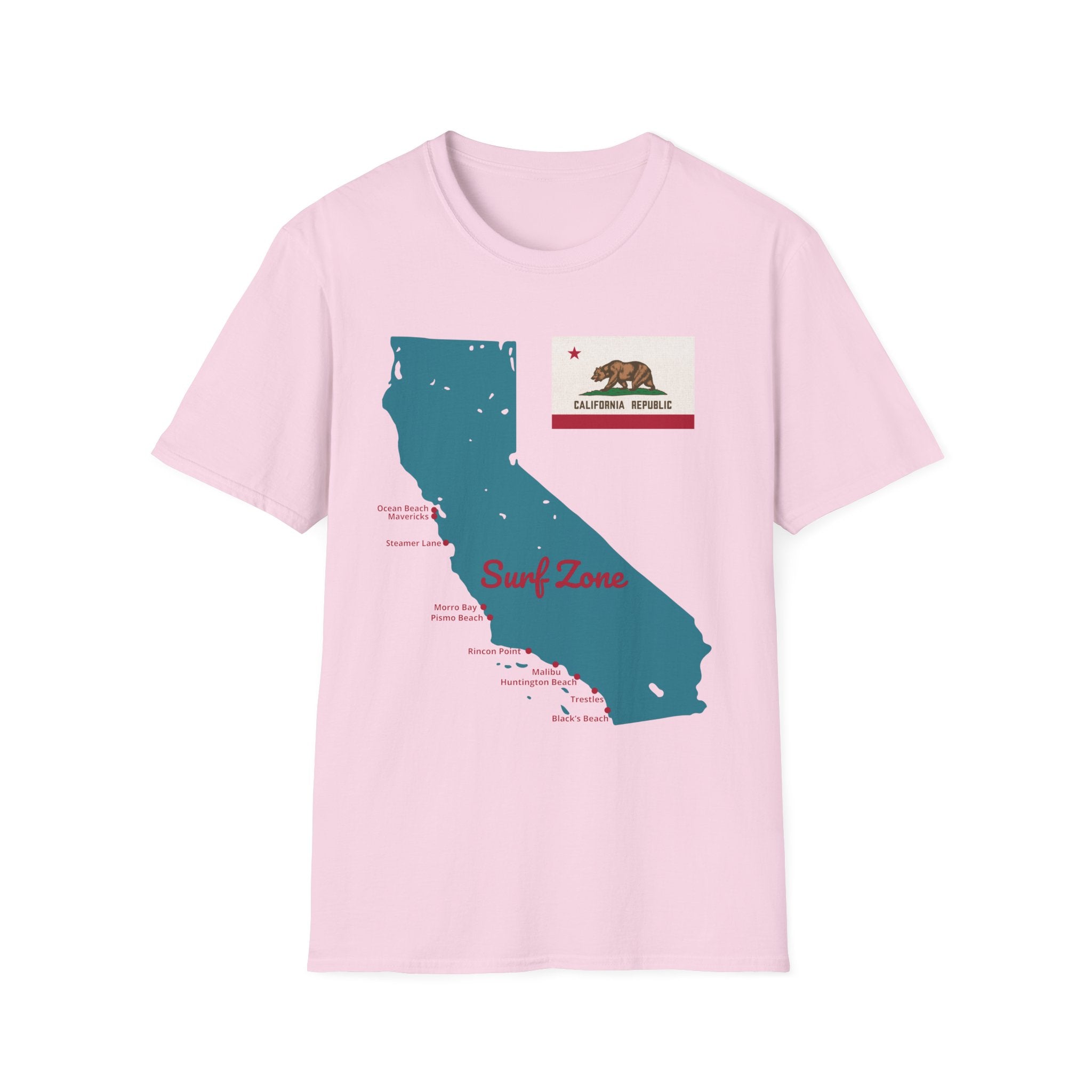 California Surf Spots T-Shirt