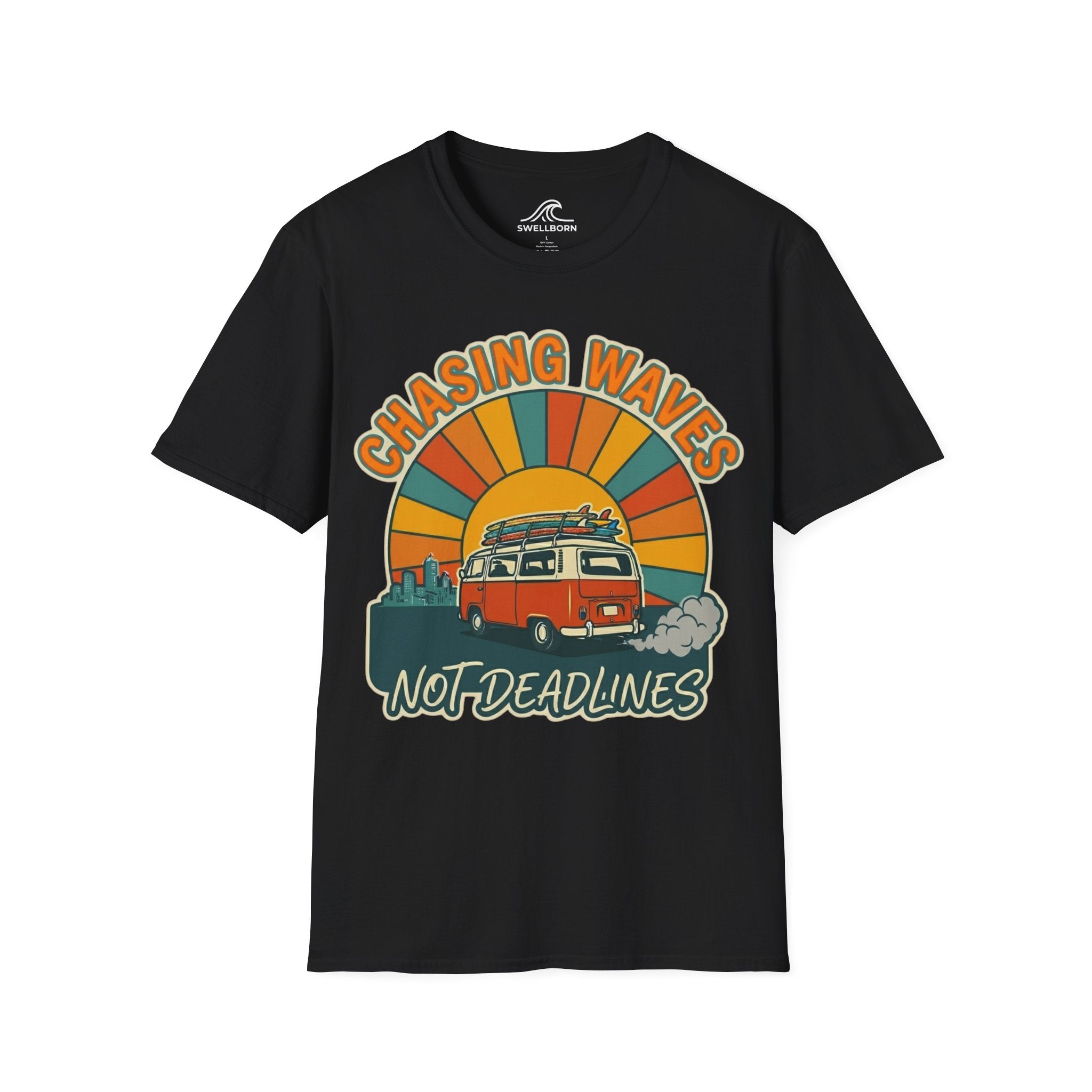 Chasing Waves Not Deadlines T-Shirt