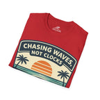 Chasing Waves Not Clocks T-Shirt