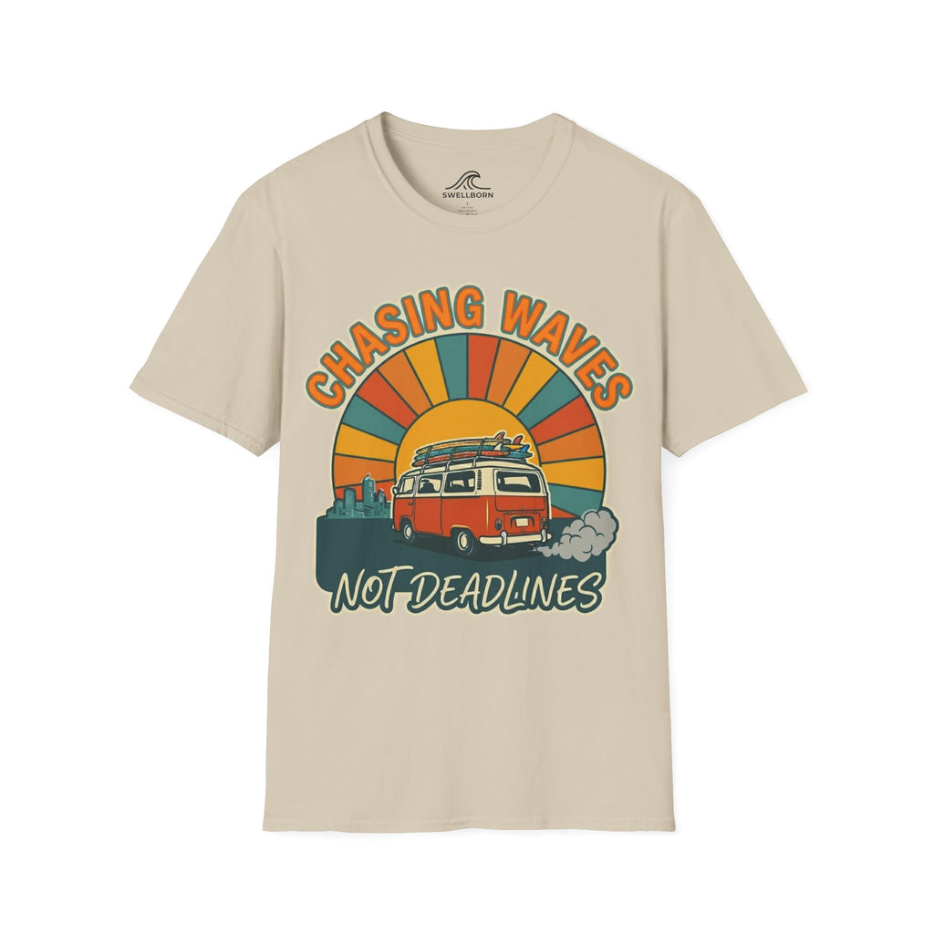 Chasing Waves Not Deadlines T-Shirt