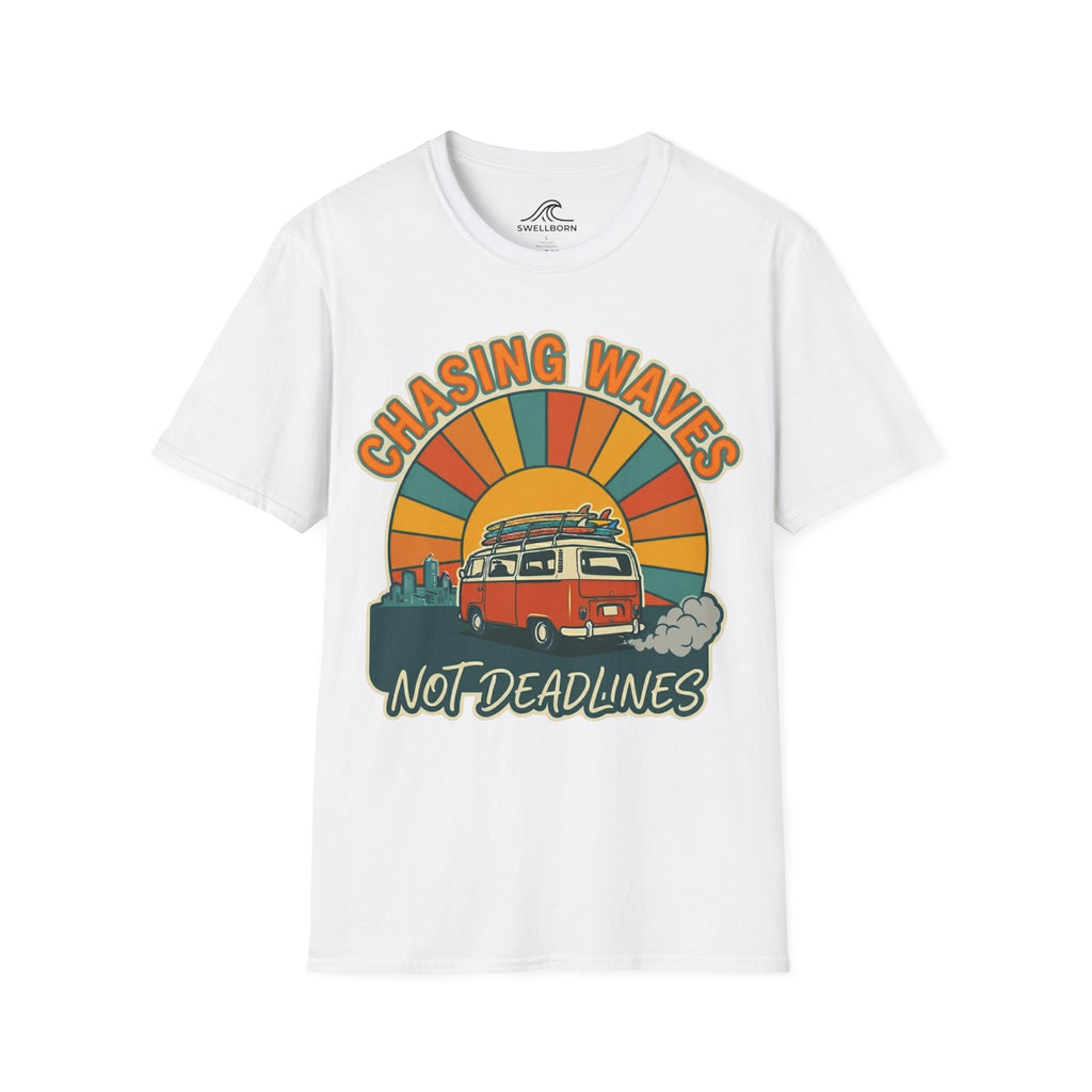 Chasing Waves Not Deadlines T-Shirt