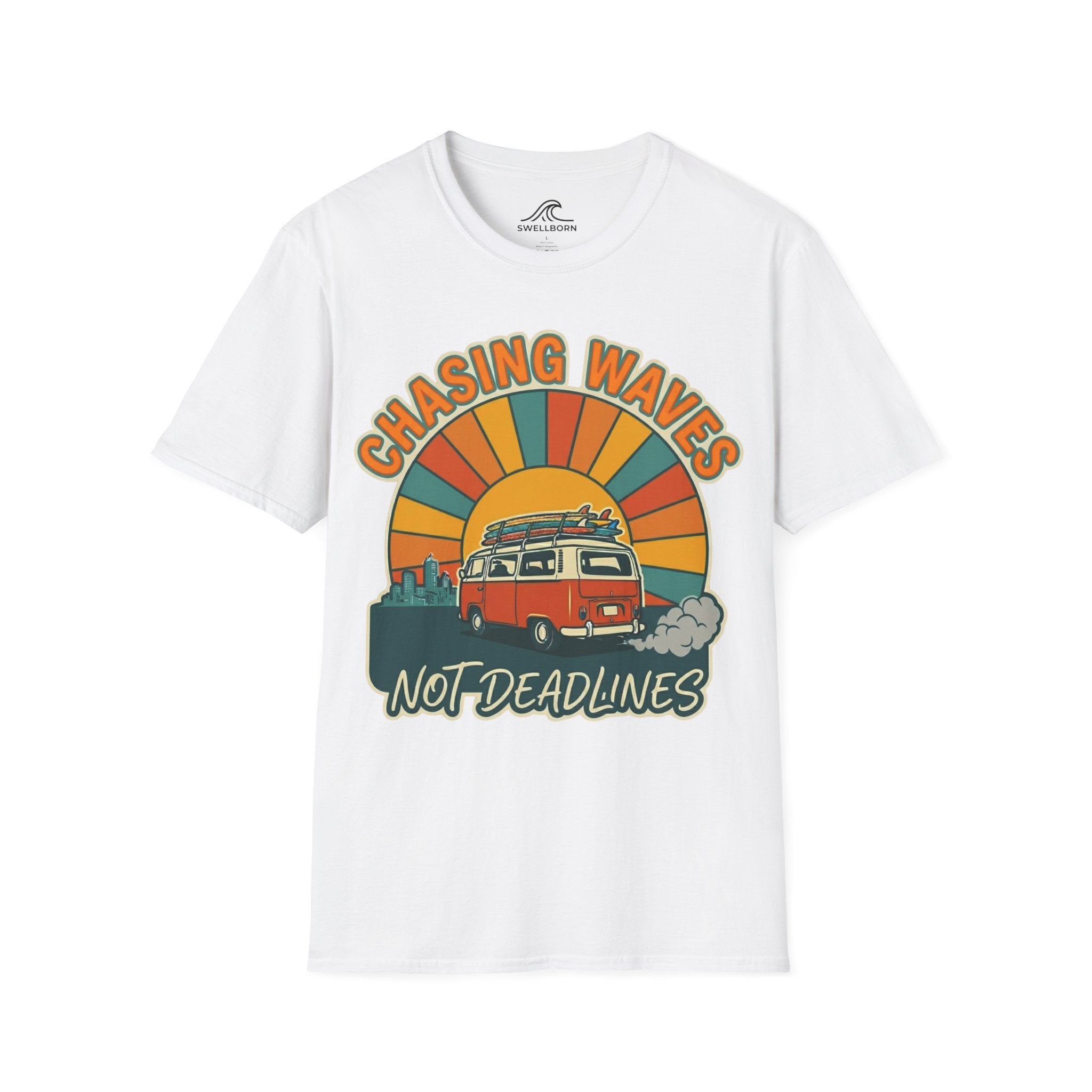 Chasing Waves Not Deadlines T-Shirt