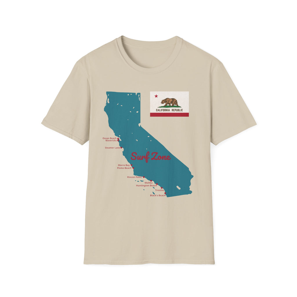 California Surf Spots T-Shirt