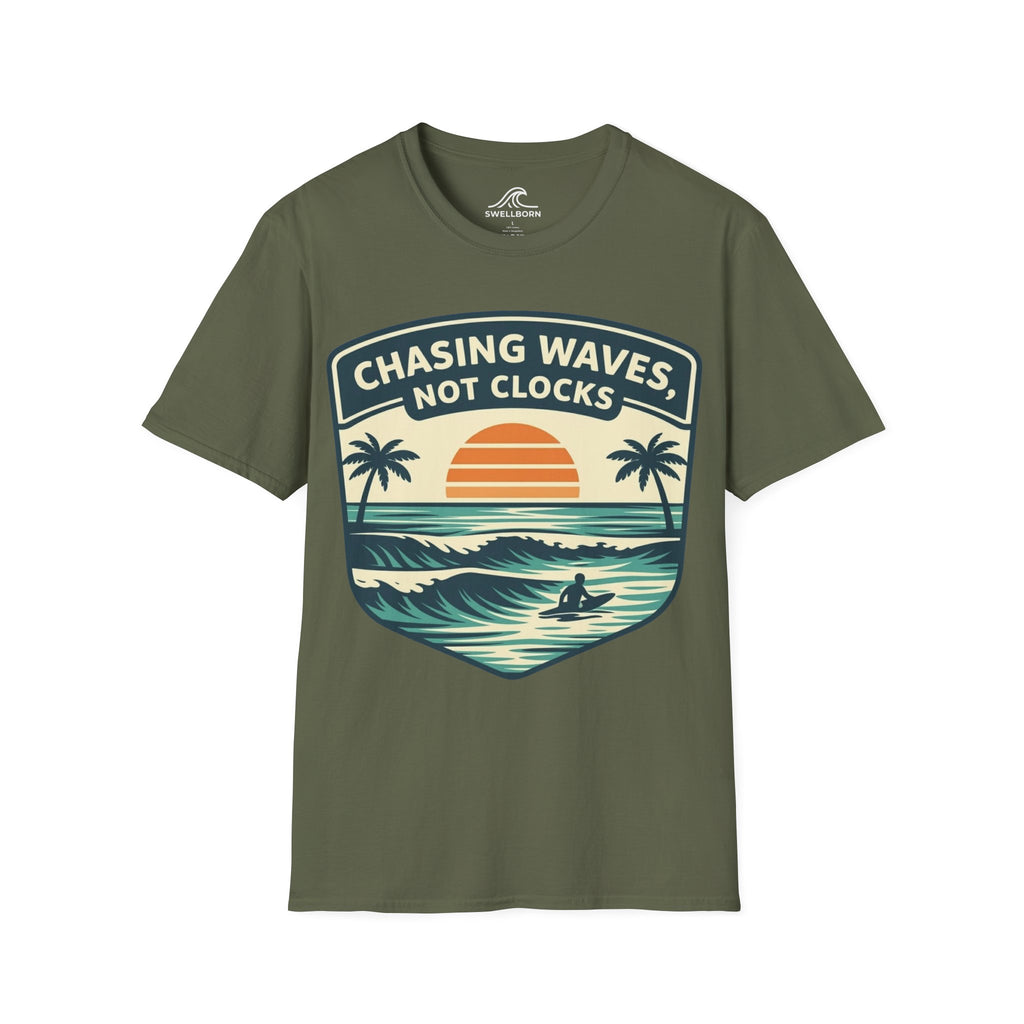 Chasing Waves Not Clocks T-Shirt