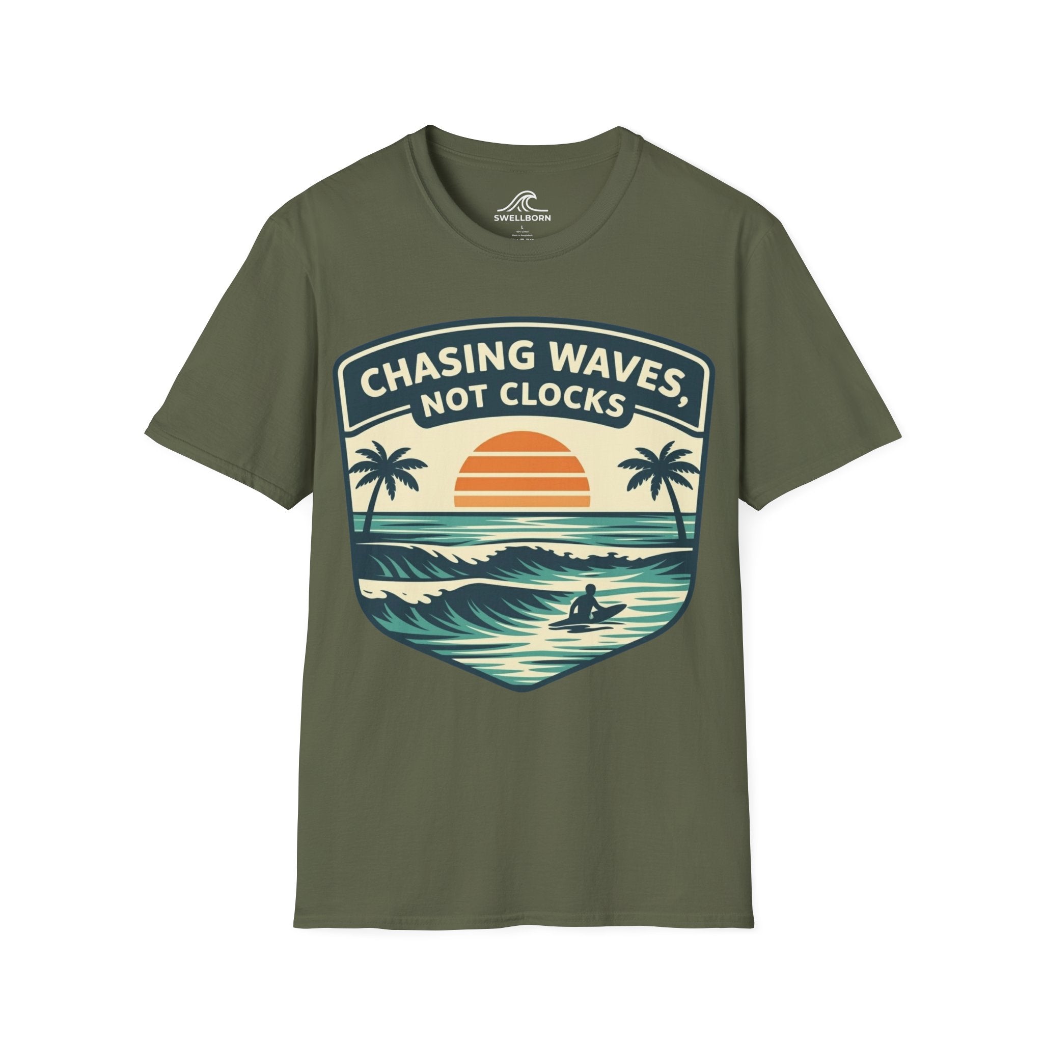 Chasing Waves Not Clocks T-Shirt