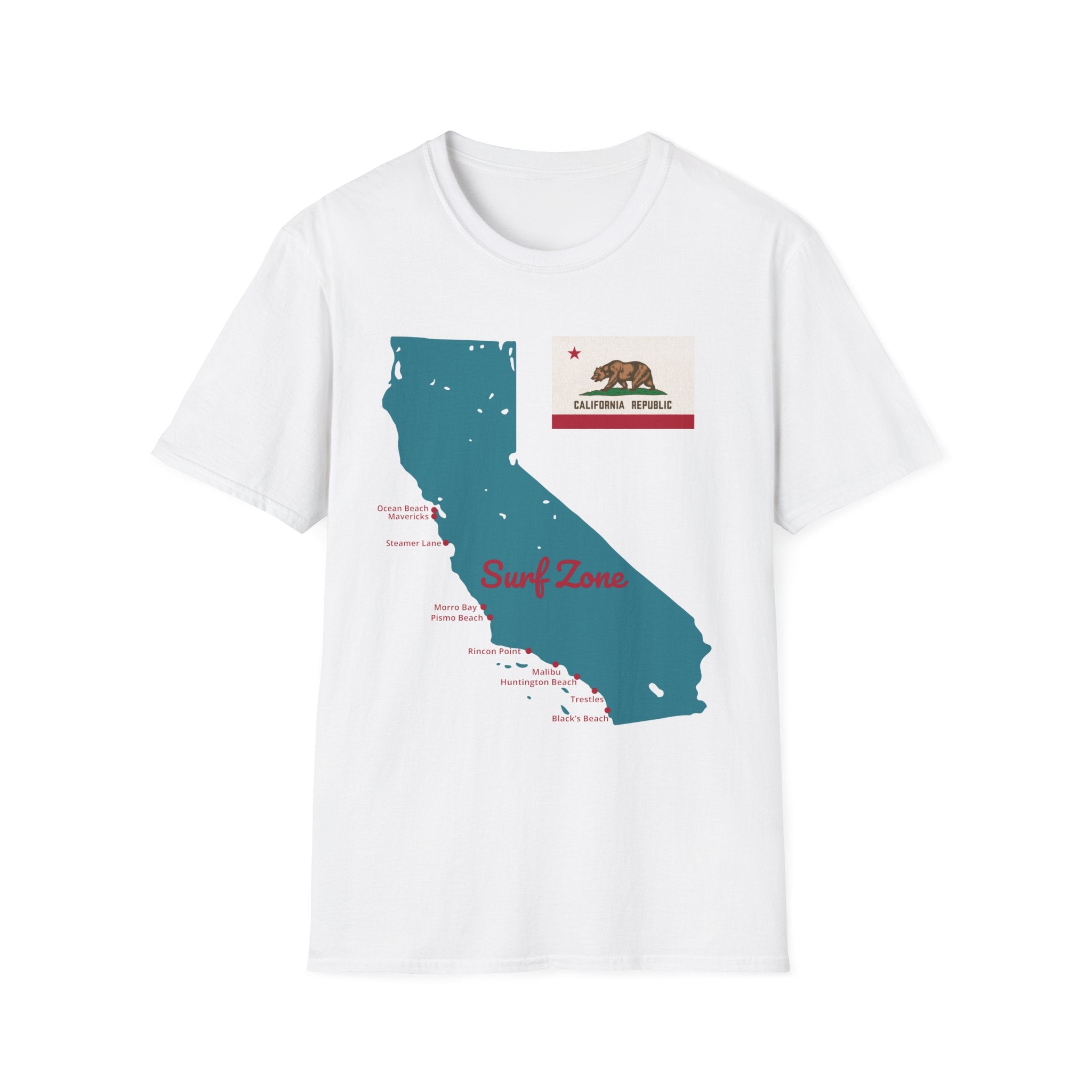 California Surf Spots T-Shirt