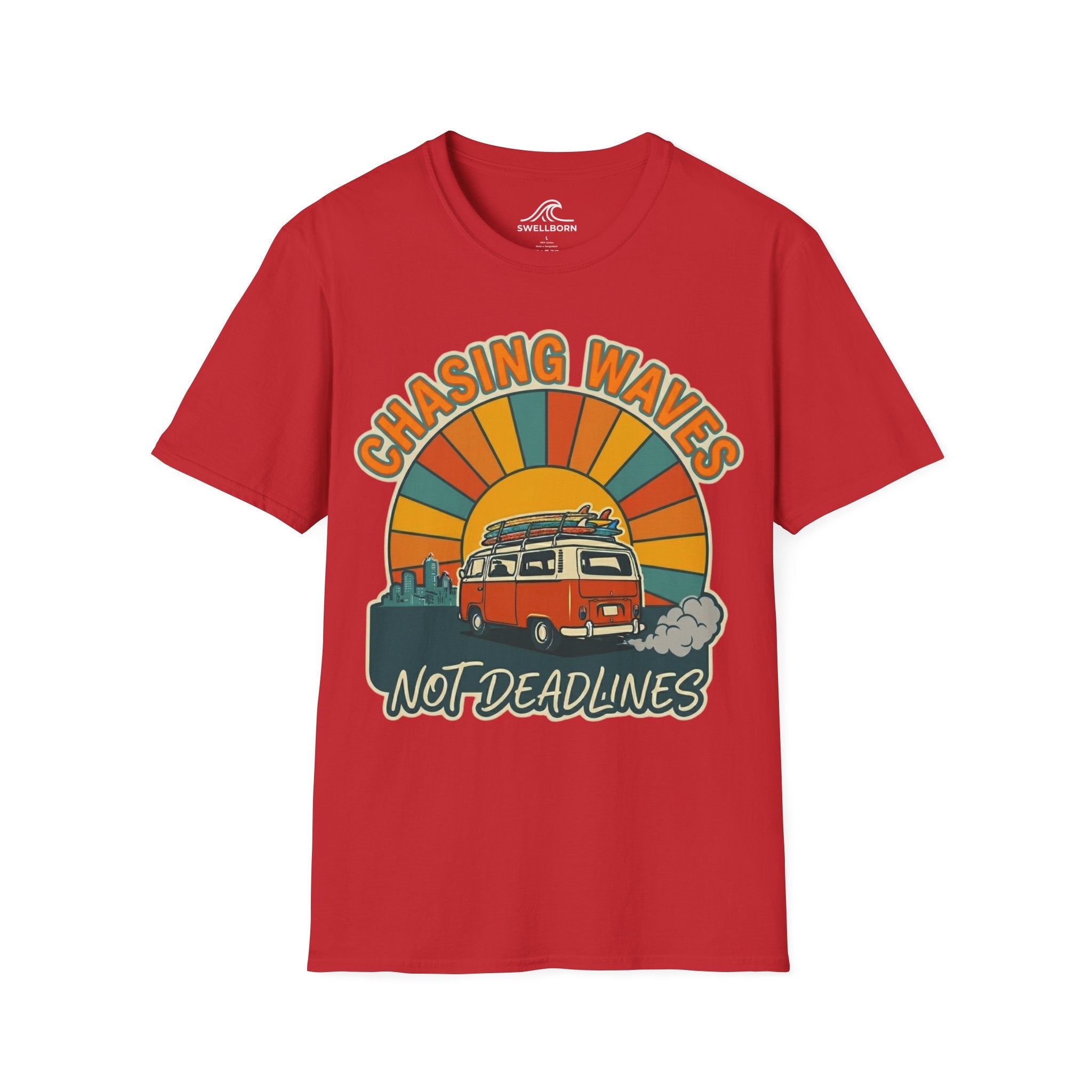 Chasing Waves Not Deadlines T-Shirt