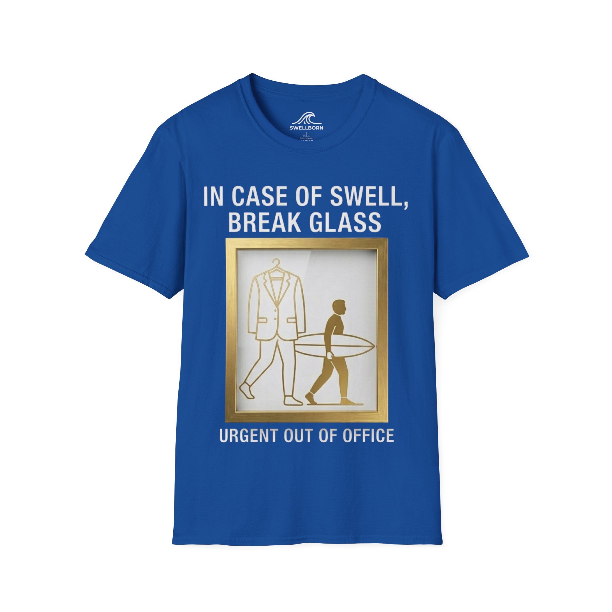 In Case of Swell, Break Glass (Urgent Out of Office) T-Shirt