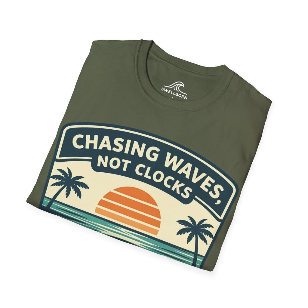 Chasing Waves Not Clocks T-Shirt