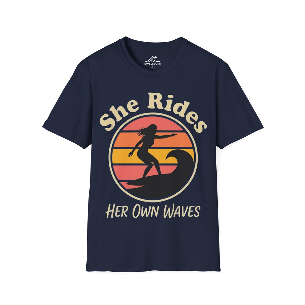 She Rides Her Own Waves T-Shirt