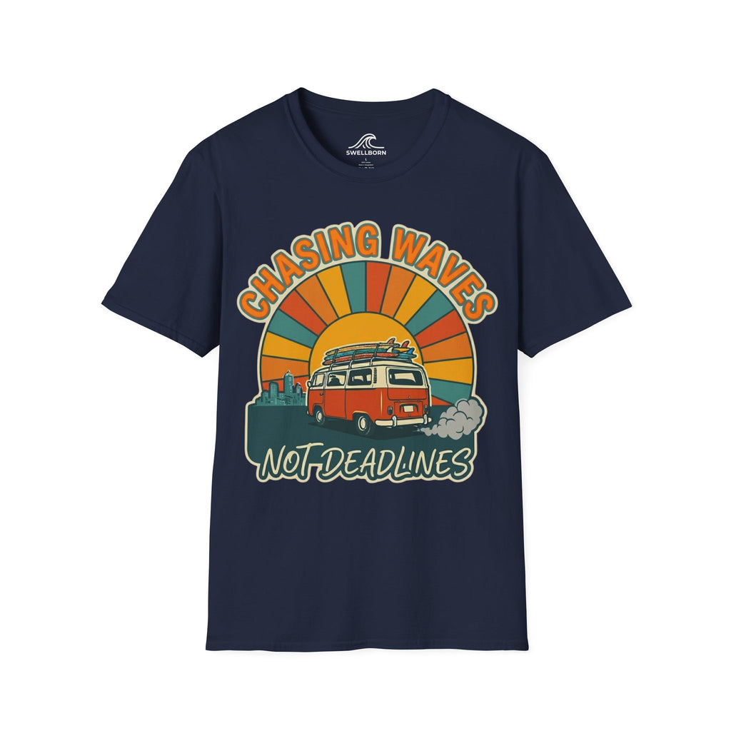 Chasing Waves Not Deadlines T-Shirt