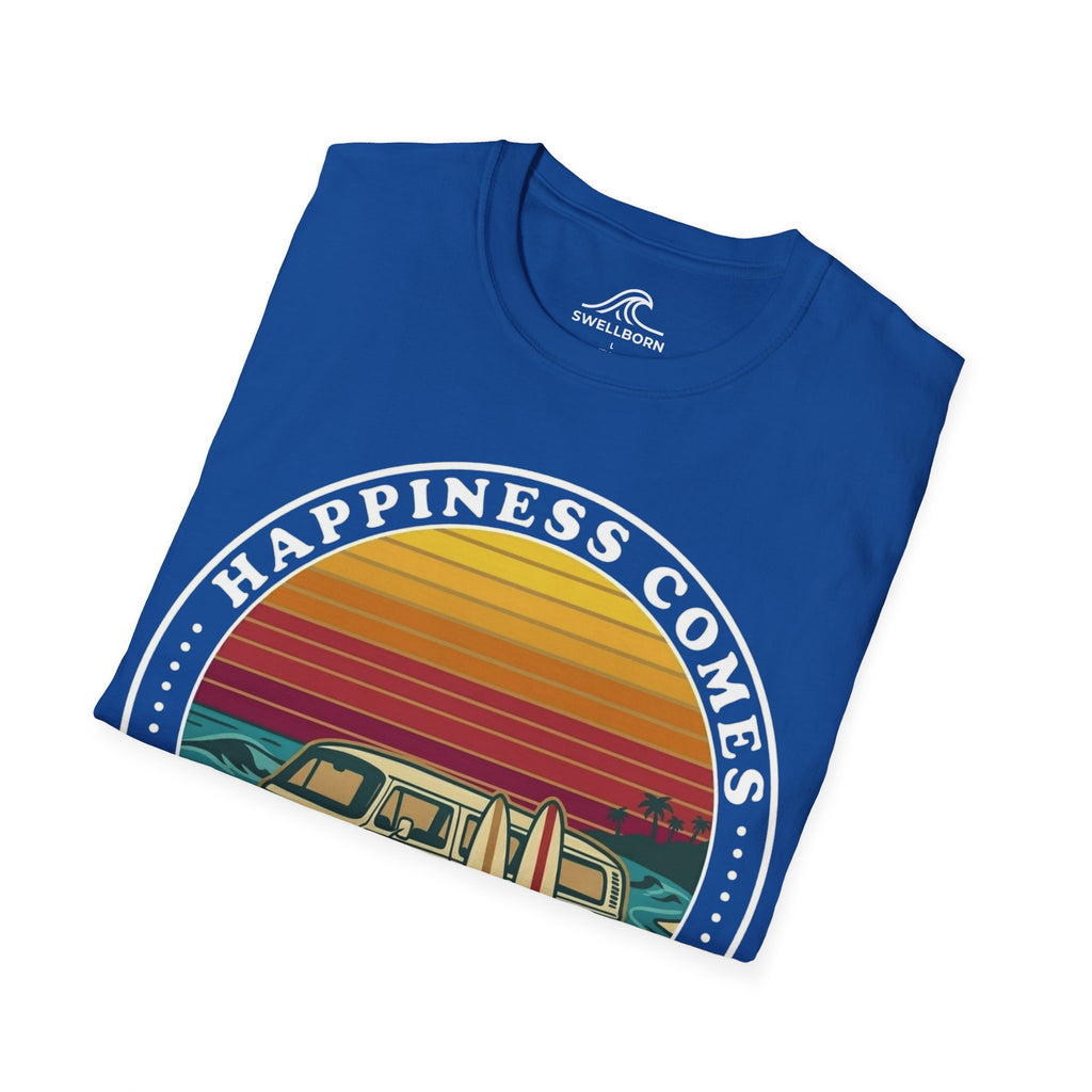 Happiness Comes In Waves T-Shirt