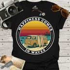 Happiness Comes In Waves T-Shirt
