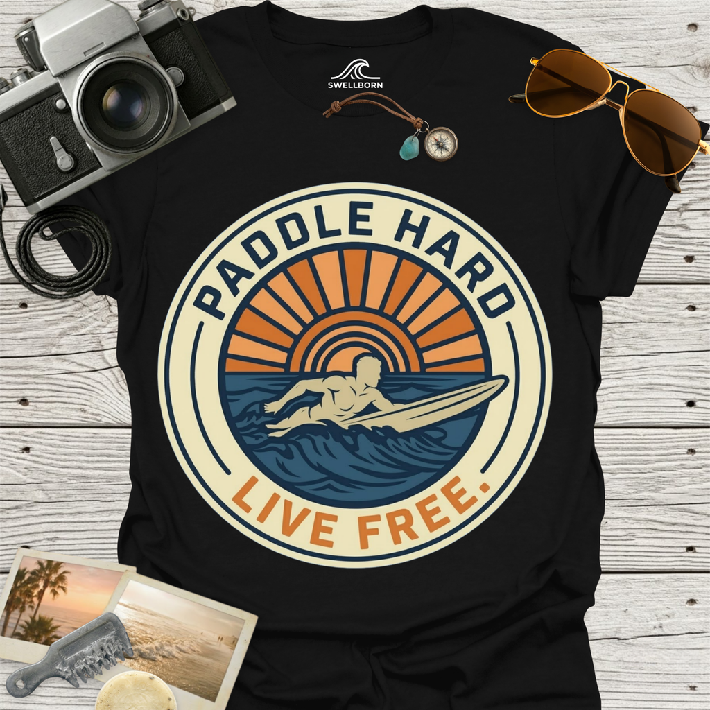 Paddle Hard Live Free T-Shirt
