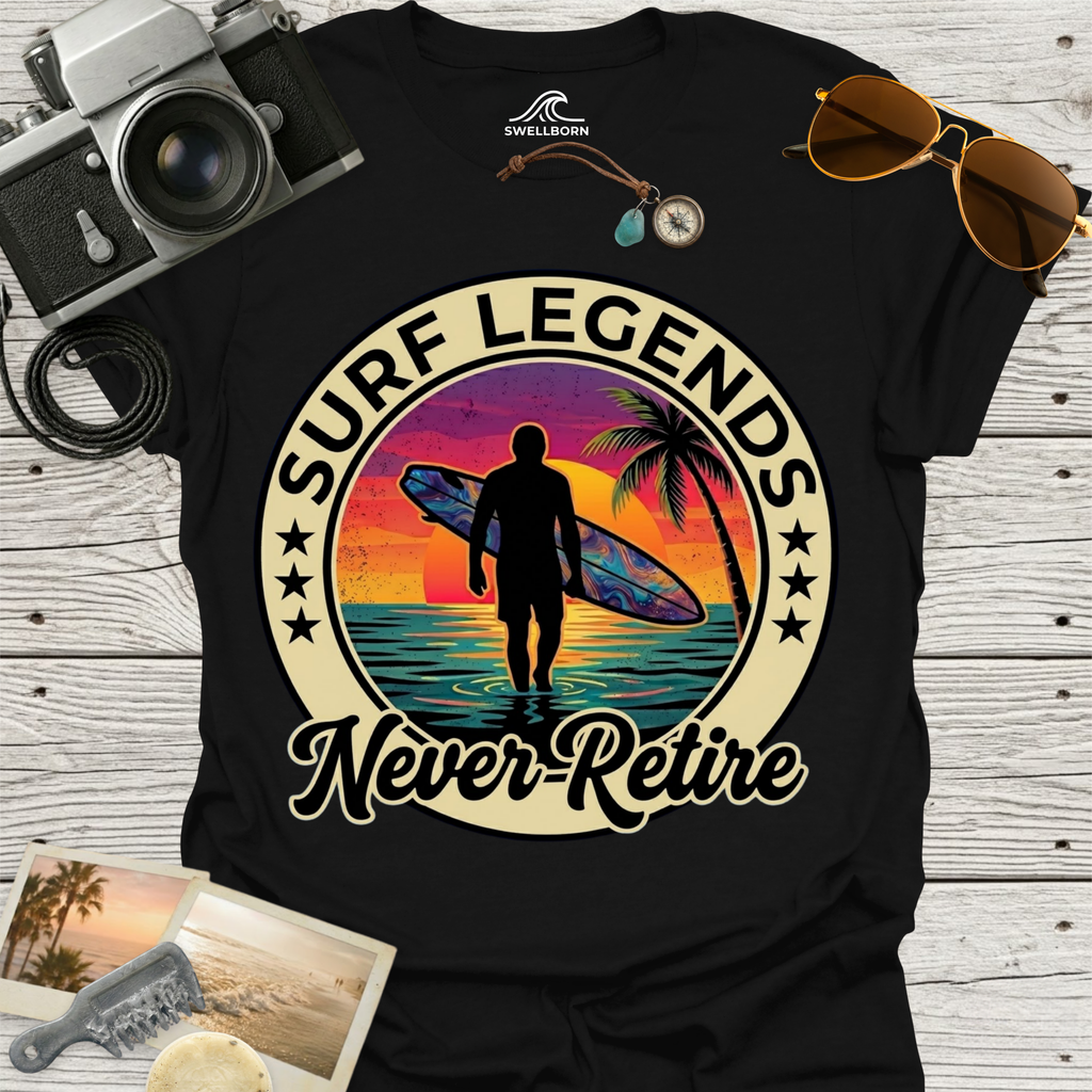 Surf Legends Never Retire T-Shirt