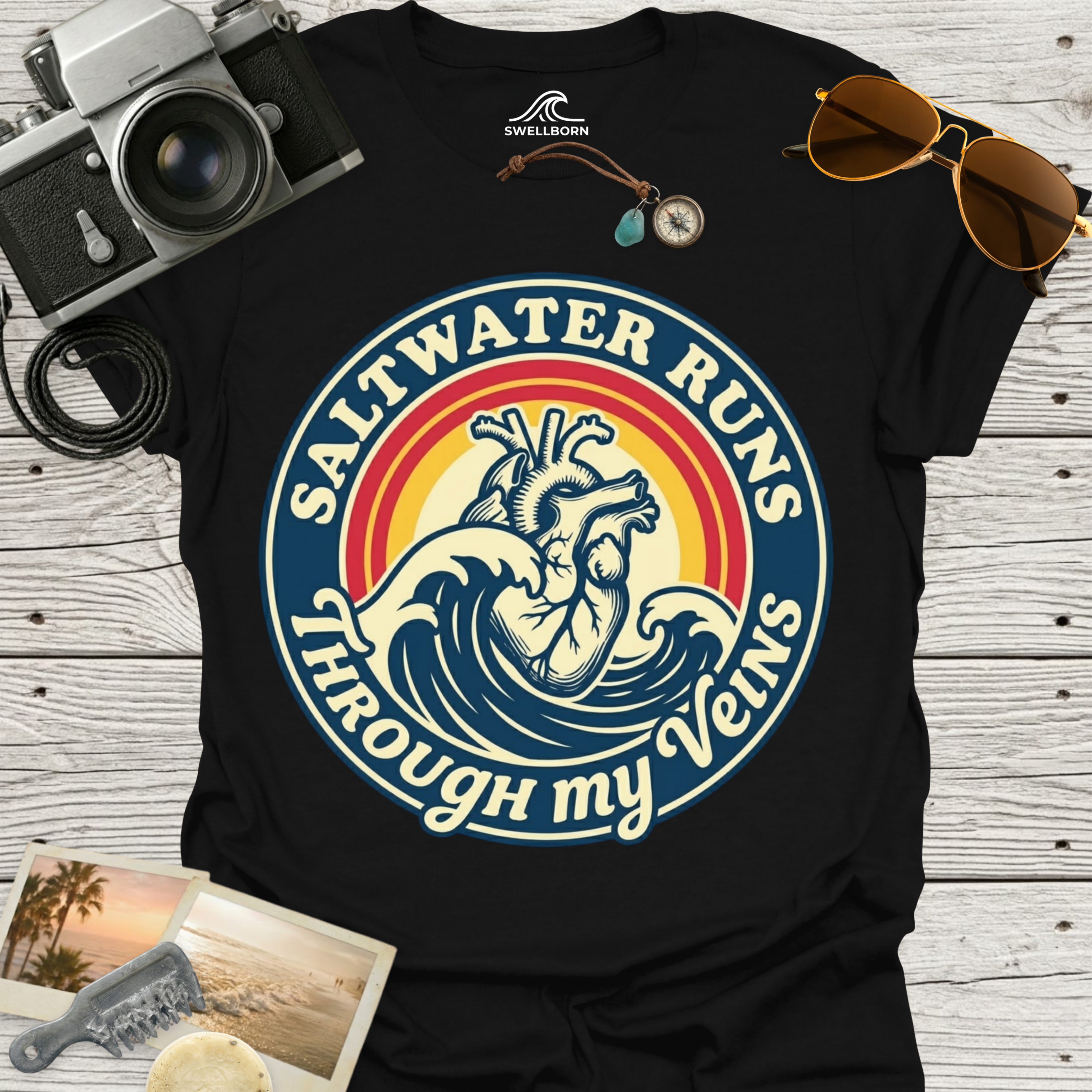 Saltwater Runs Through My Veins T-Shirt