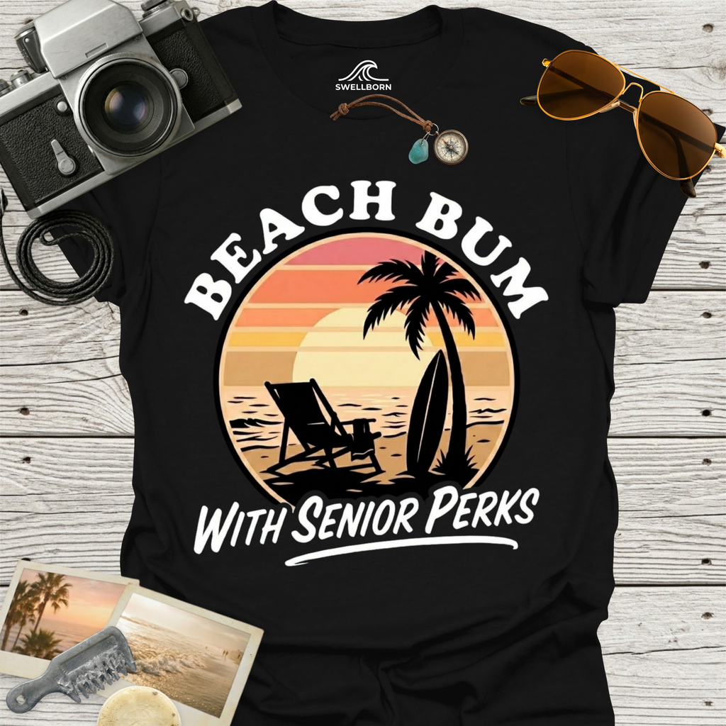 Beach Bum With Senior Perks T-Shirt