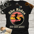 She Rides Her Own Waves T-Shirt