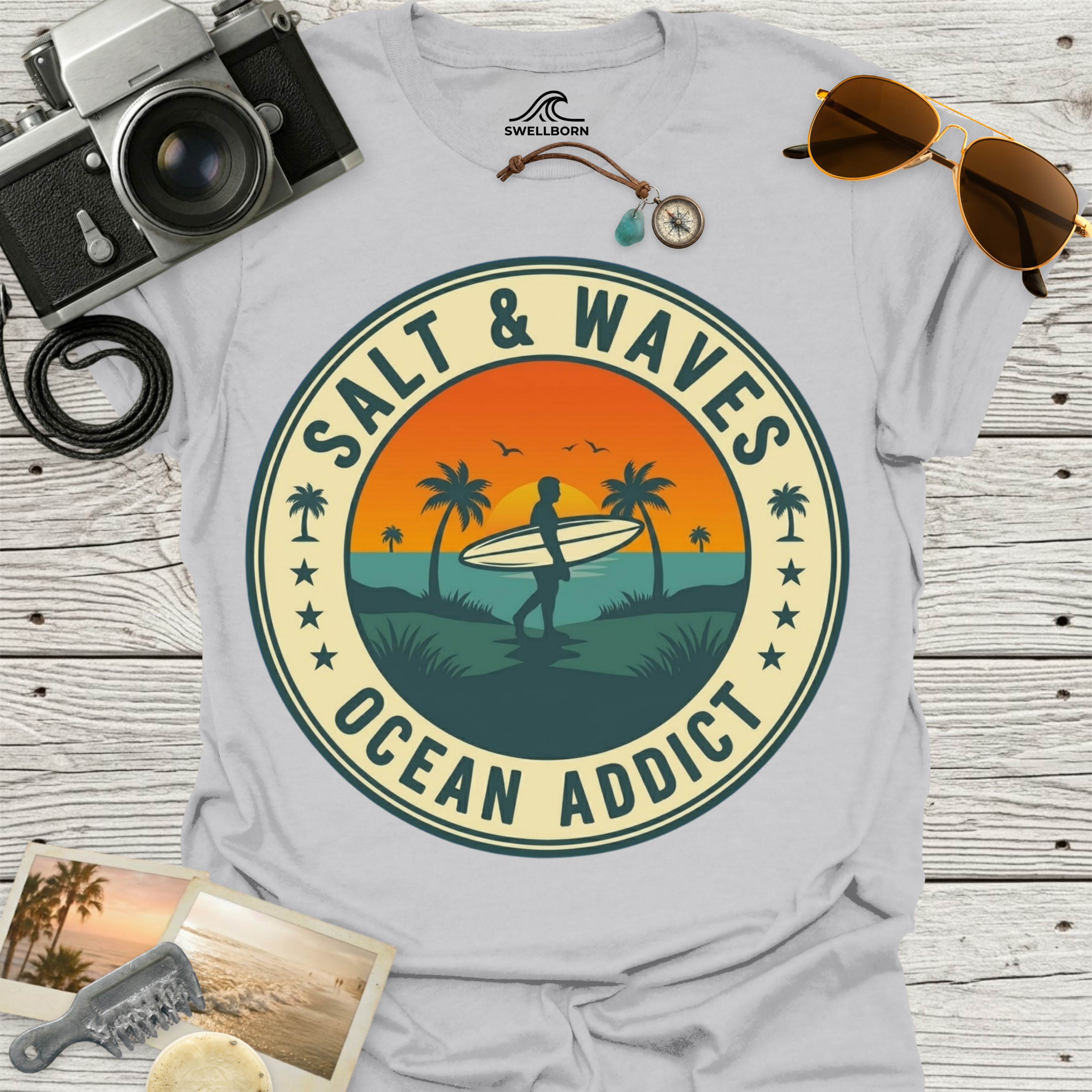 Salt & Waves Ocean Addict T-Shirt