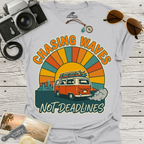 Chasing Waves Not Deadlines T-Shirt