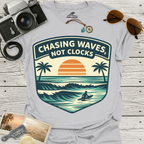 Chasing Waves Not Clocks T-Shirt