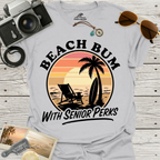 Beach Bum With Senior Perks T-Shirt