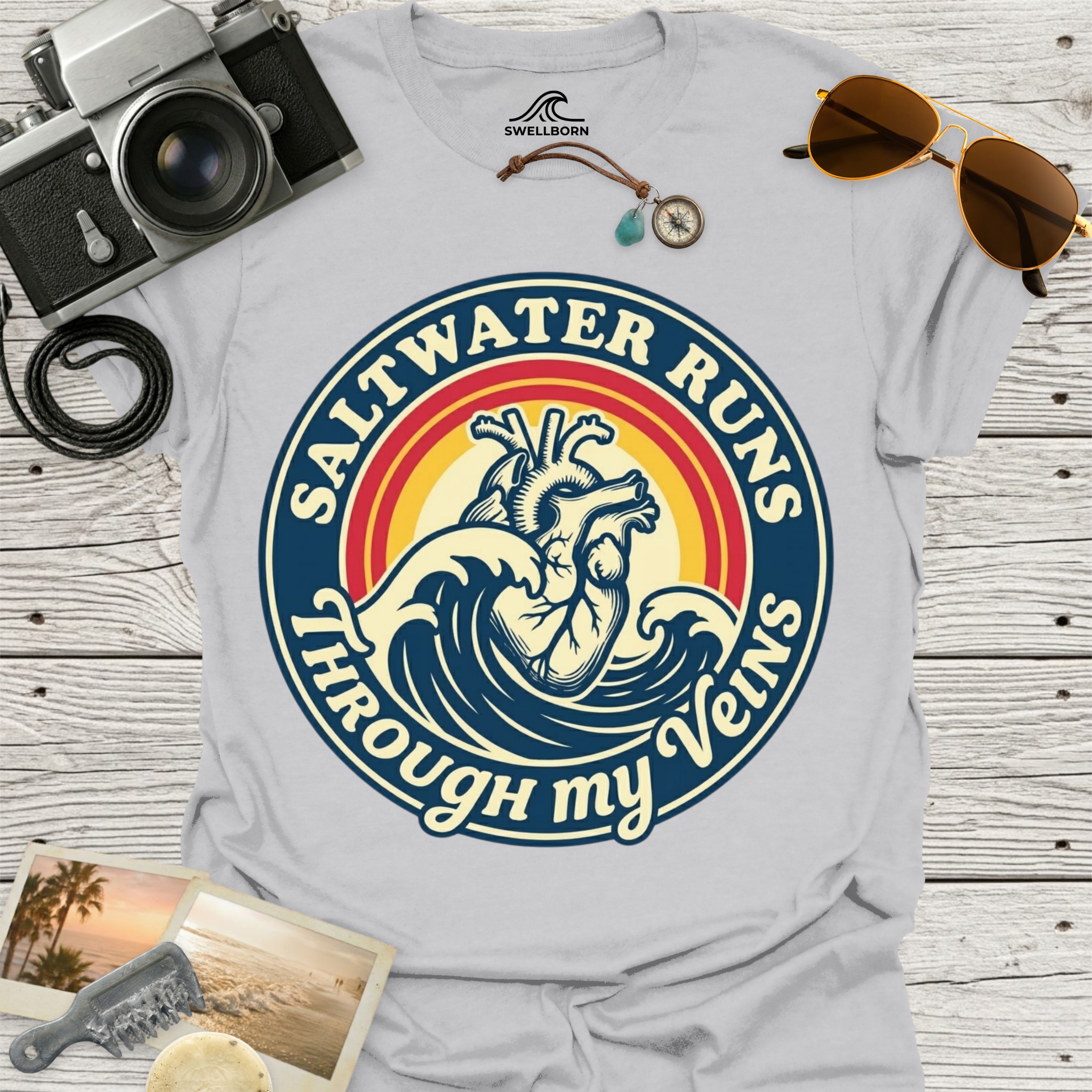 Saltwater Runs Through My Veins T-Shirt
