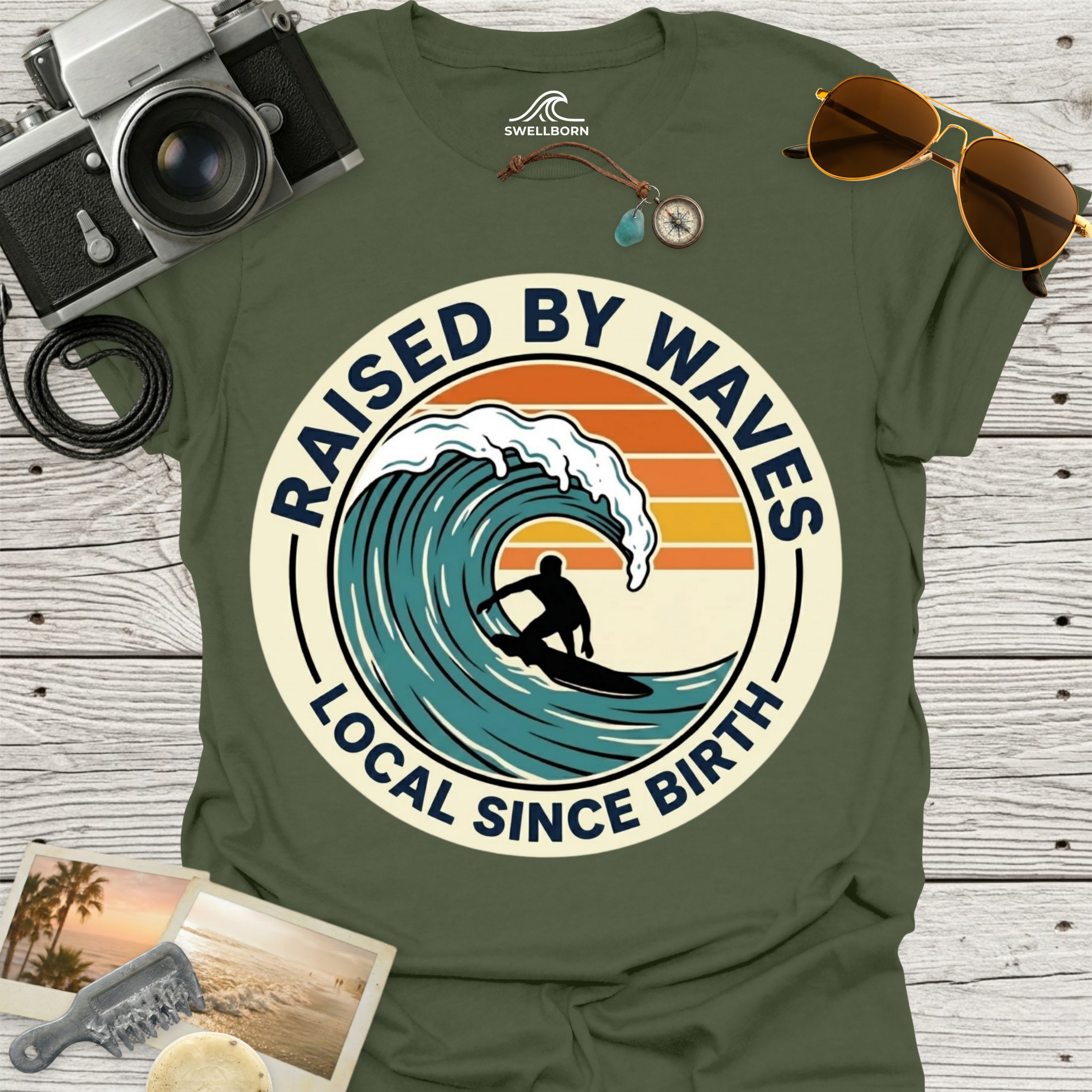 Raised By Waves Local Since Birth T-Shirt