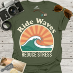 Ride Waves Reduce Stress T-Shirt