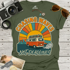 Chasing Waves Not Deadlines T-Shirt