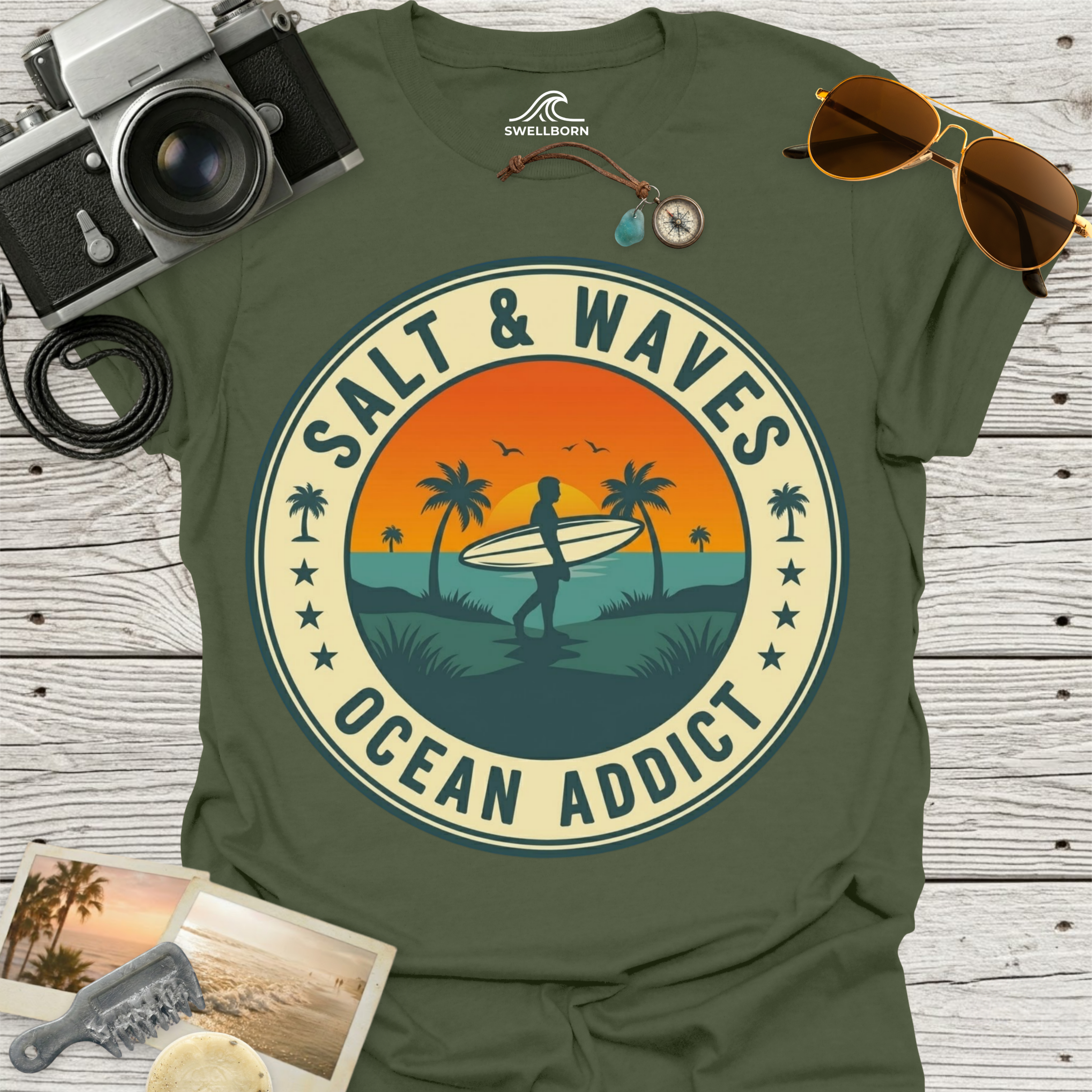 Salt & Waves Ocean Addict T-Shirt