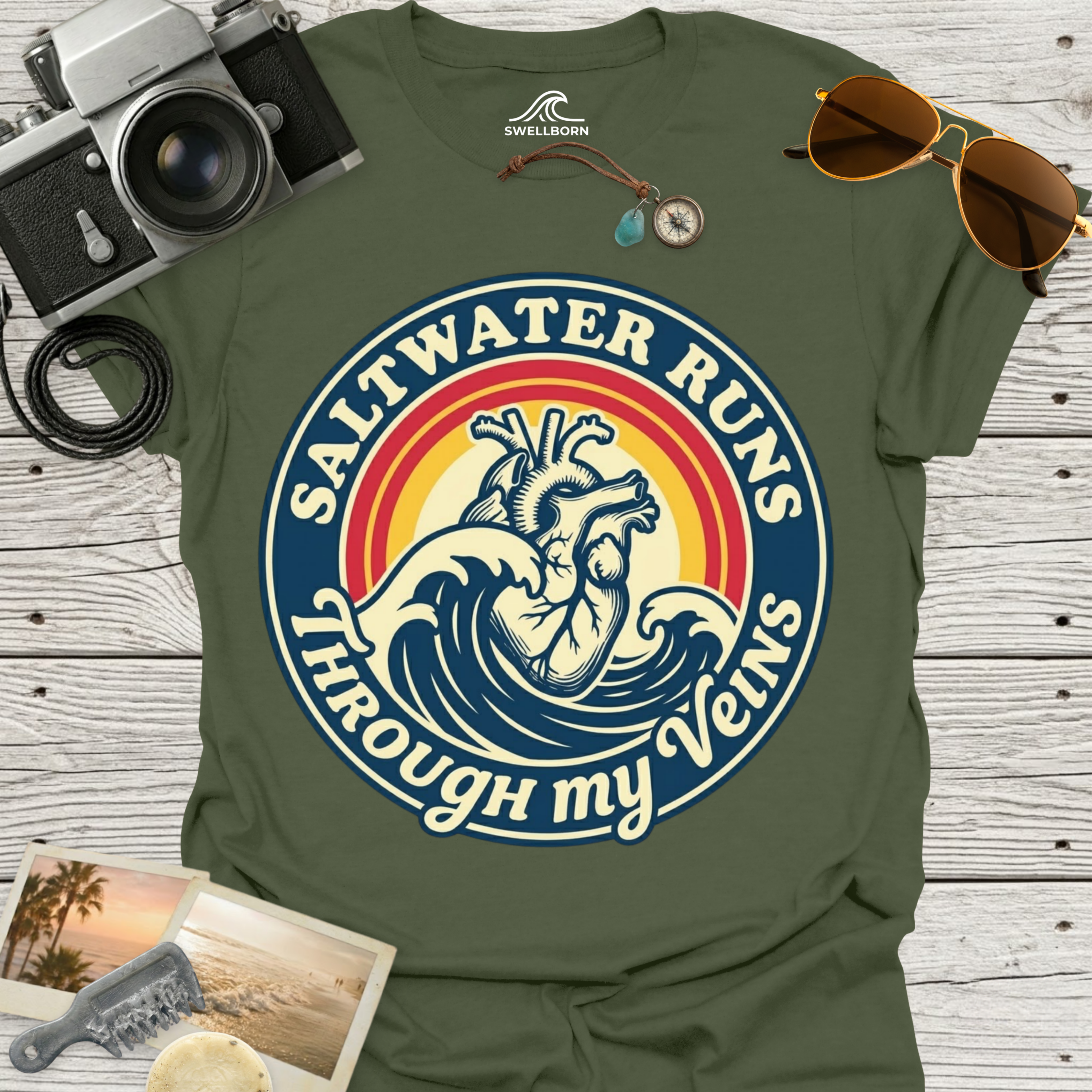 Saltwater Runs Through My Veins T-Shirt