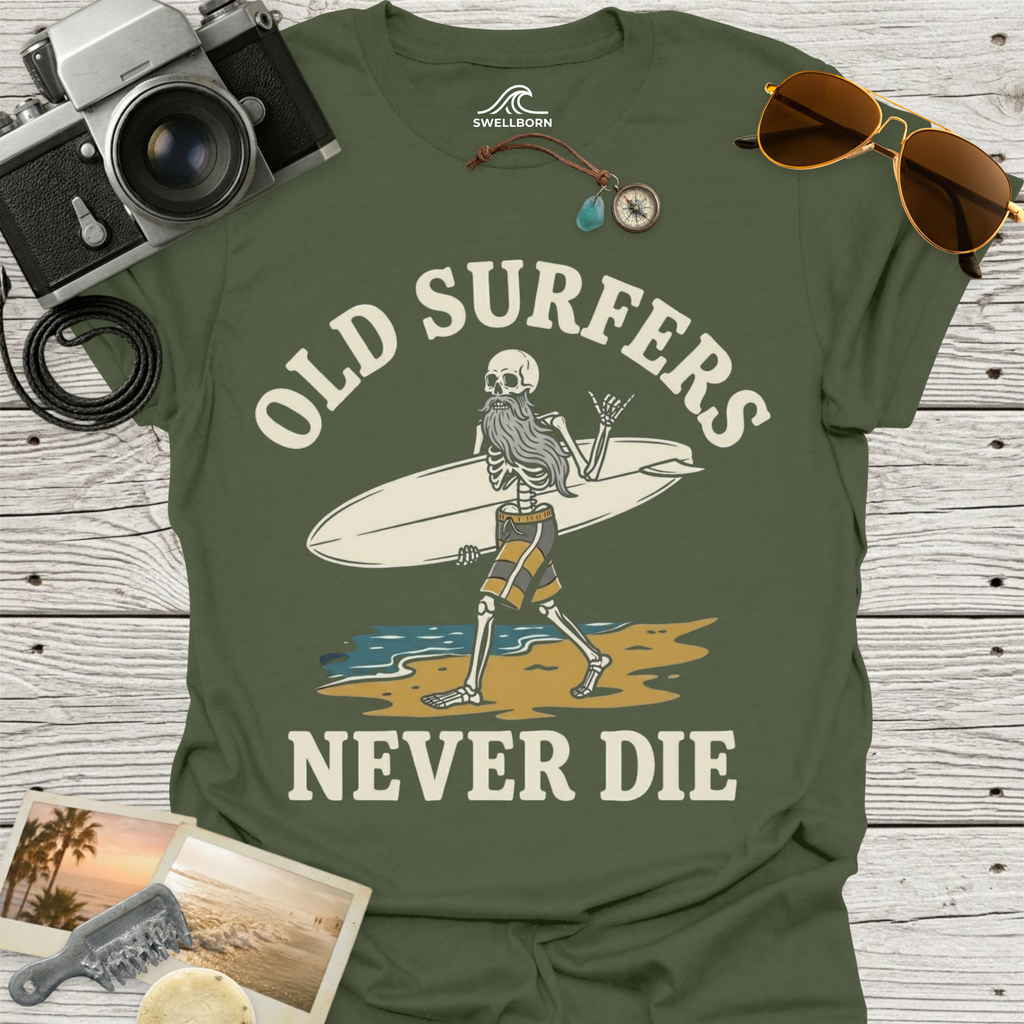 Old Surfers Never Die T-Shirt