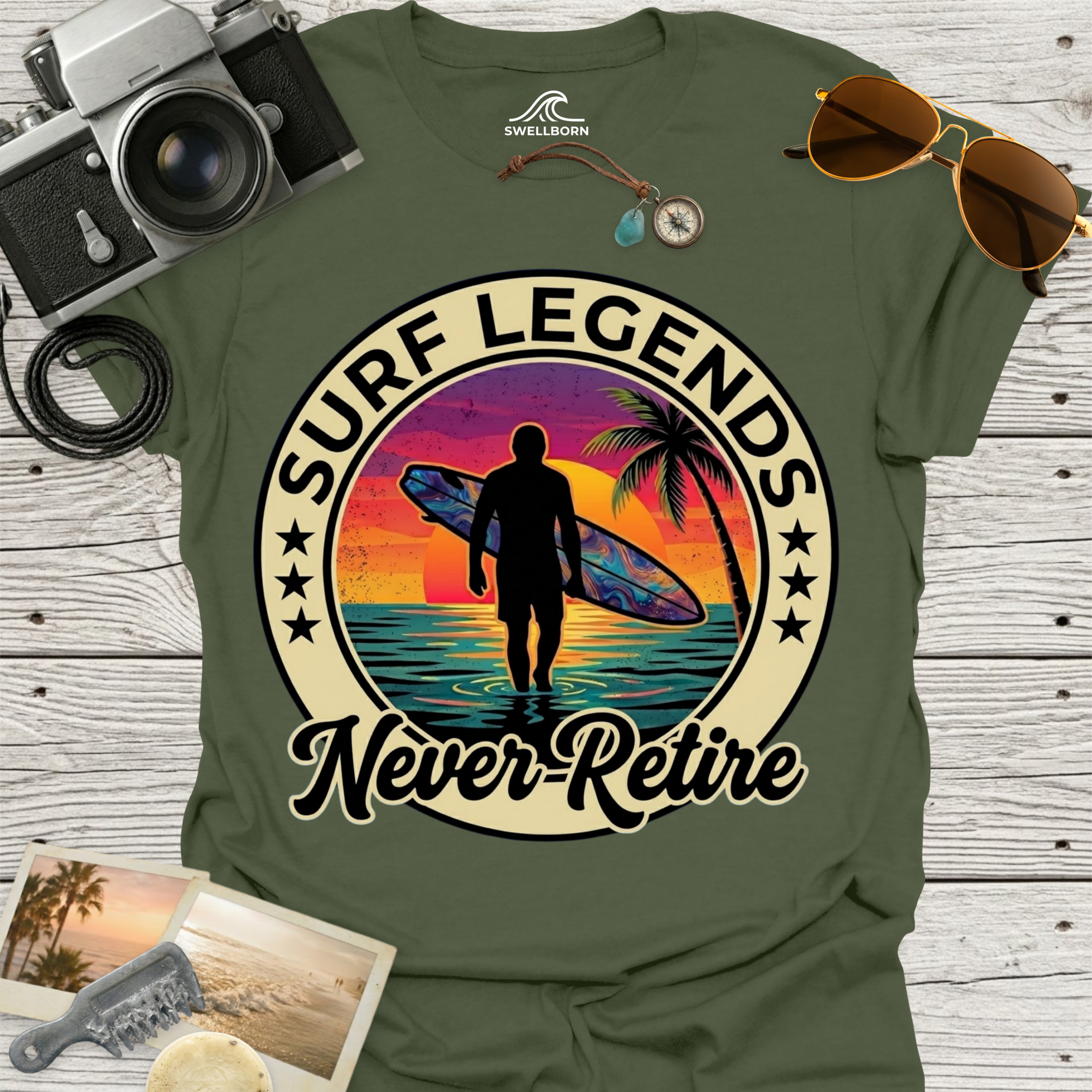 Surf Legends Never Retire T-Shirt