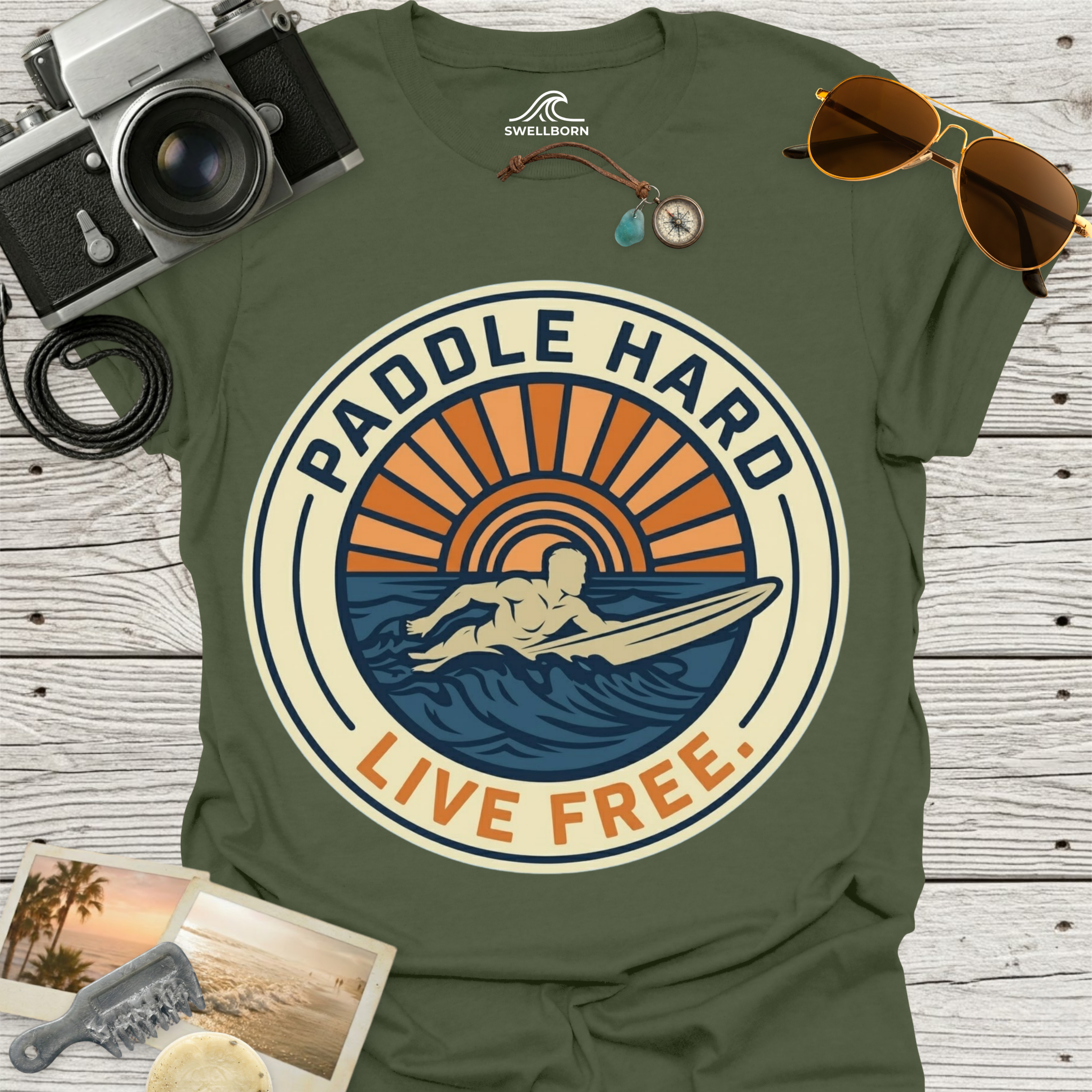 Paddle Hard Live Free T-Shirt