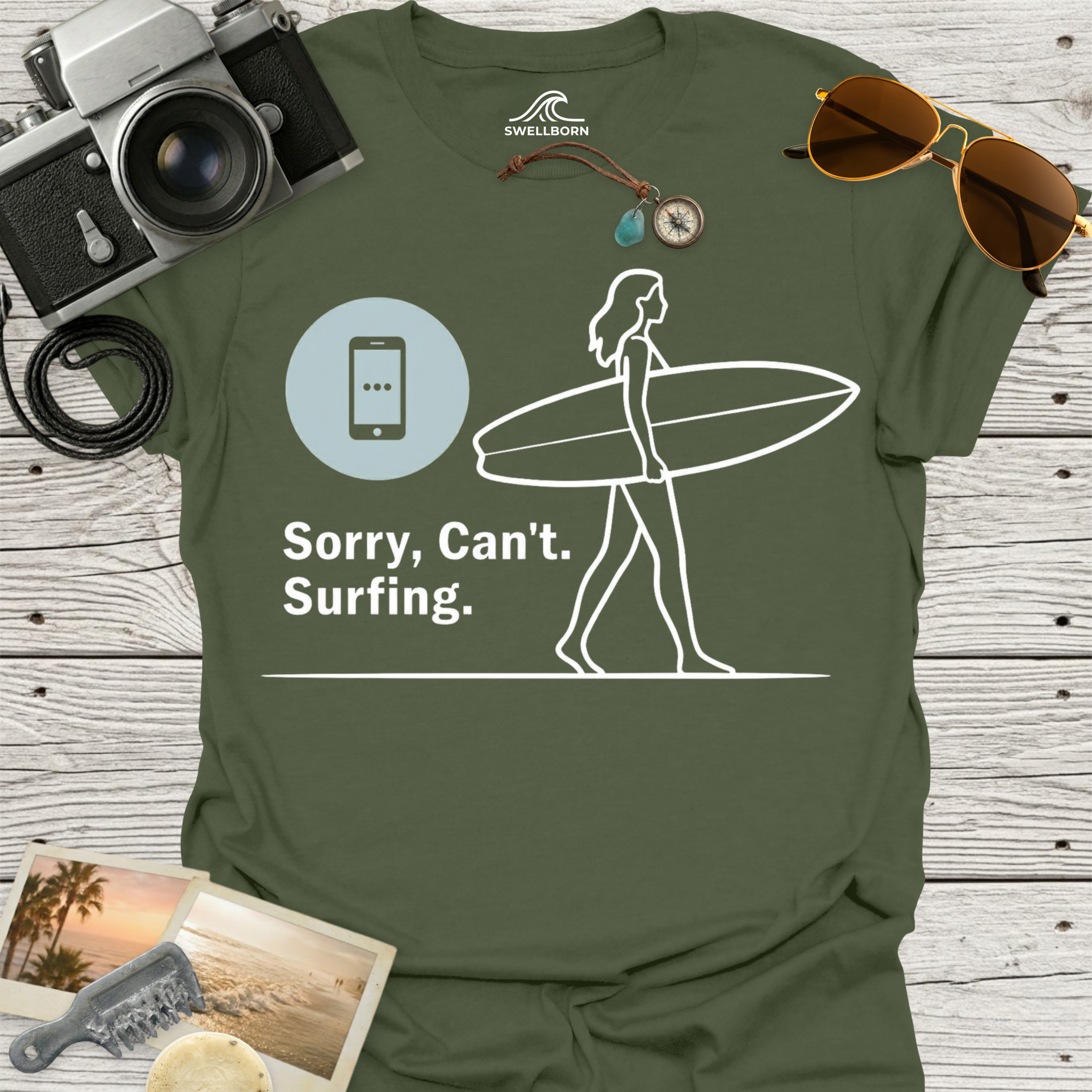 Sorry, Can’t. Surfing. T-Shirt