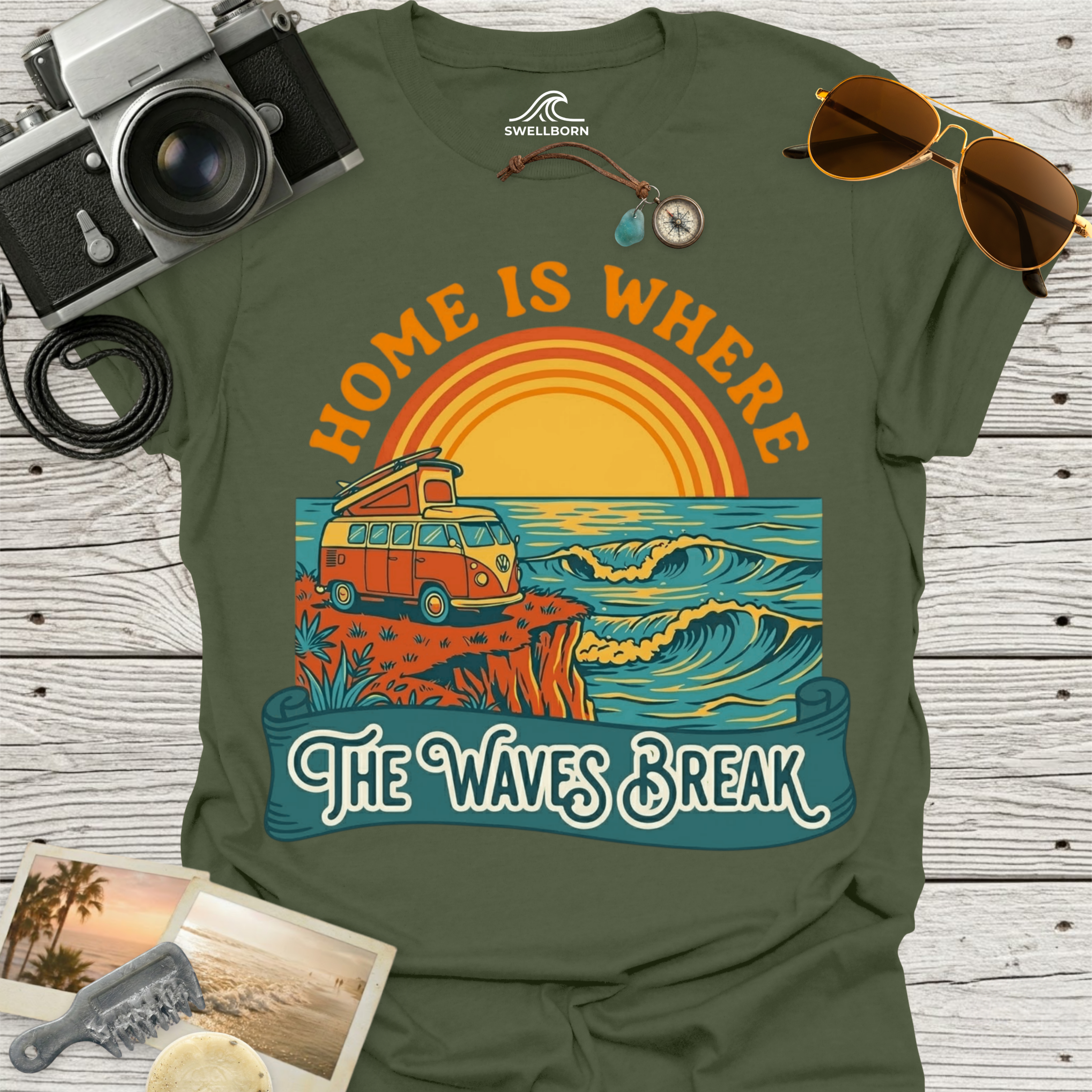 Home Is Where The Waves Break T-Shirt