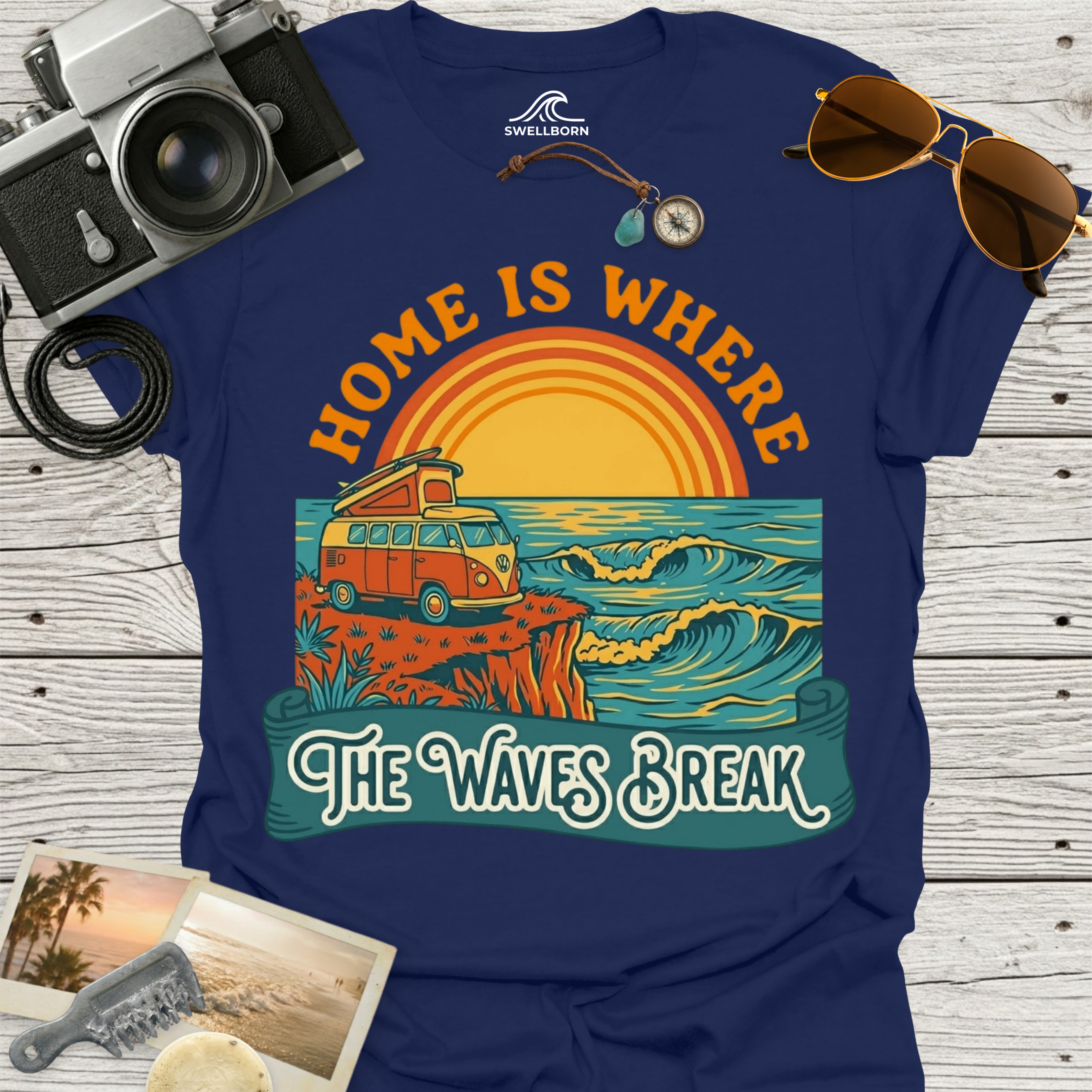 Home Is Where The Waves Break T-Shirt