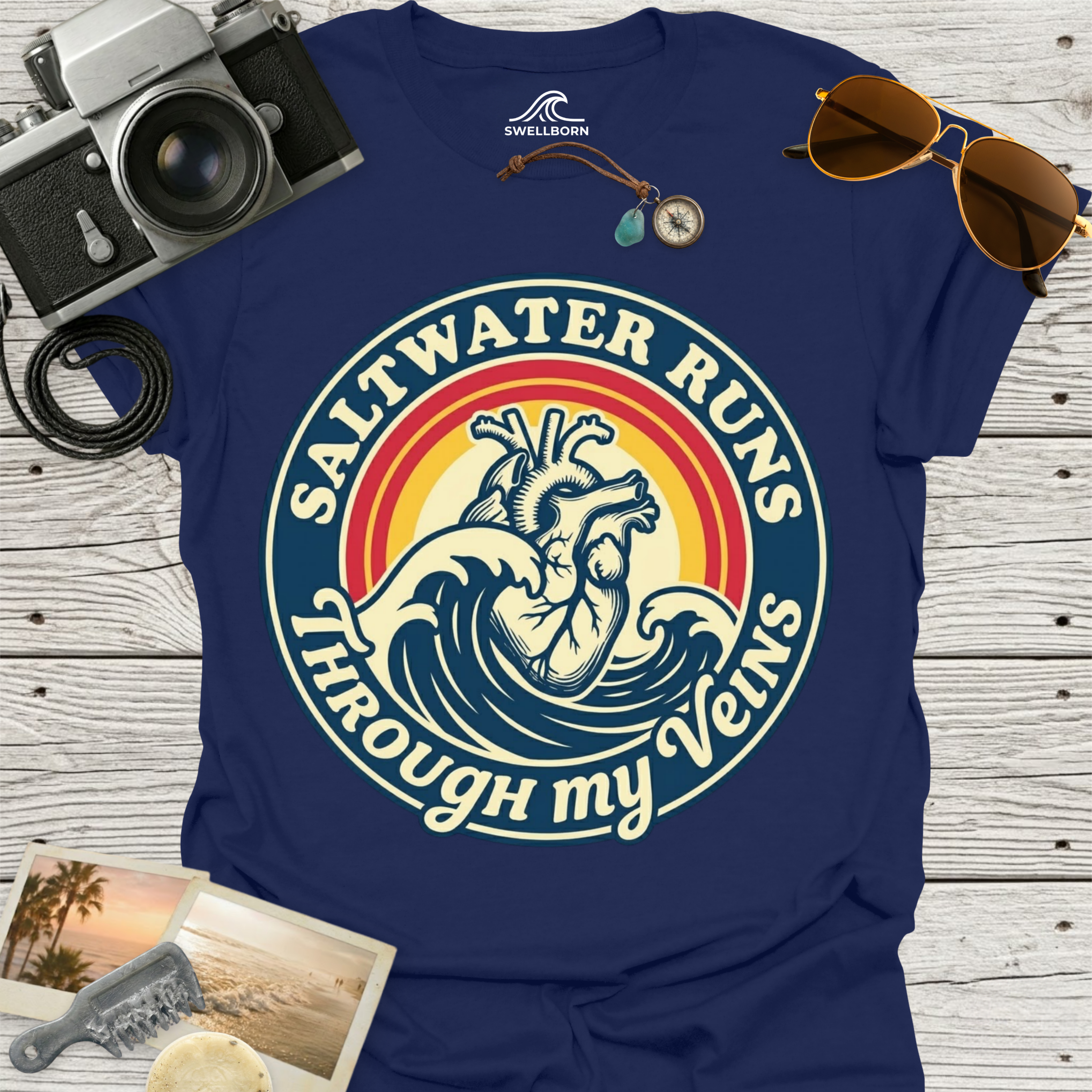 Saltwater Runs Through My Veins T-Shirt