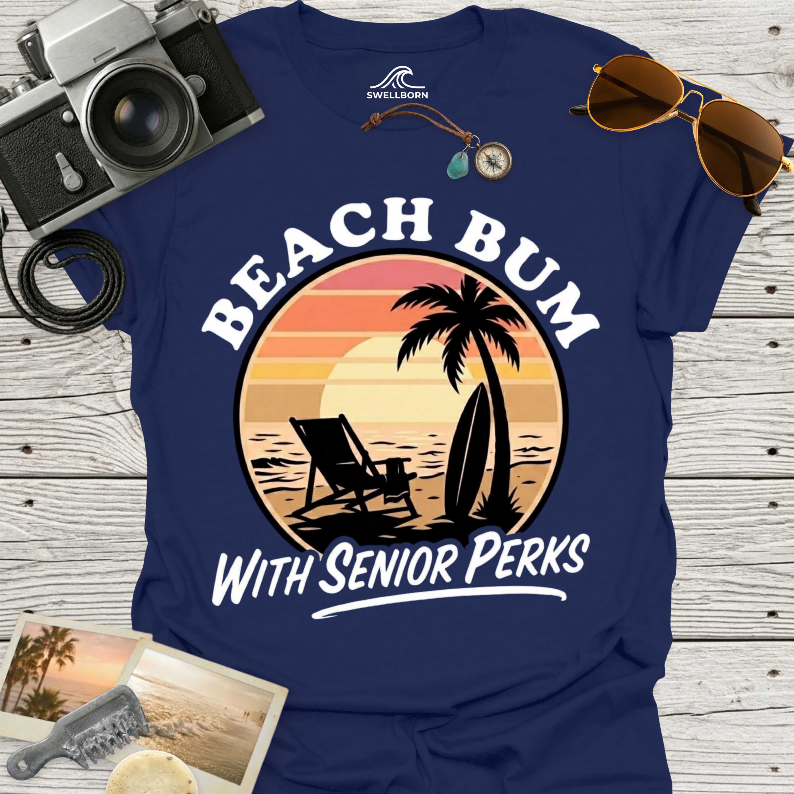 Beach Bum With Senior Perks T-Shirt