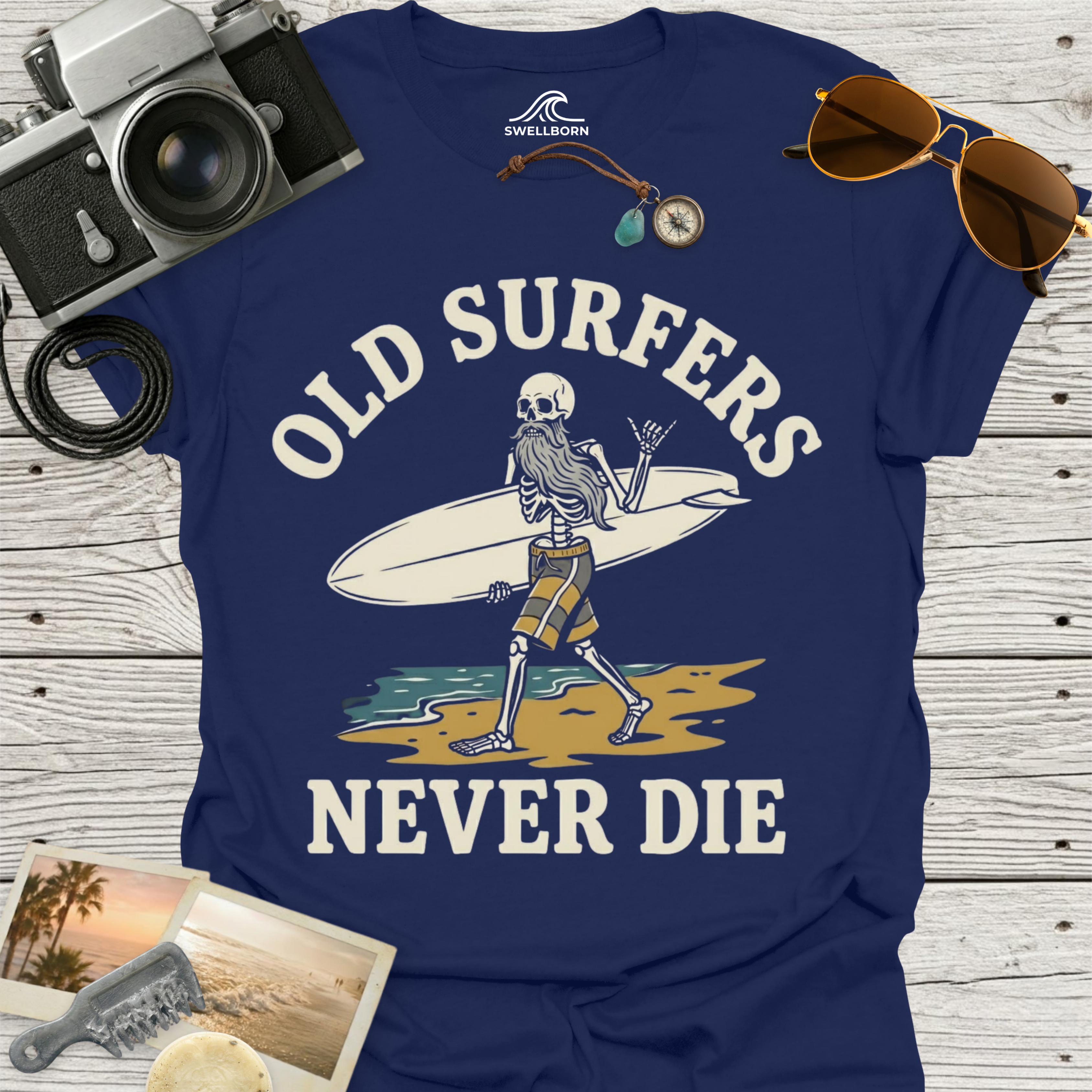 Old Surfers Never Die T-Shirt