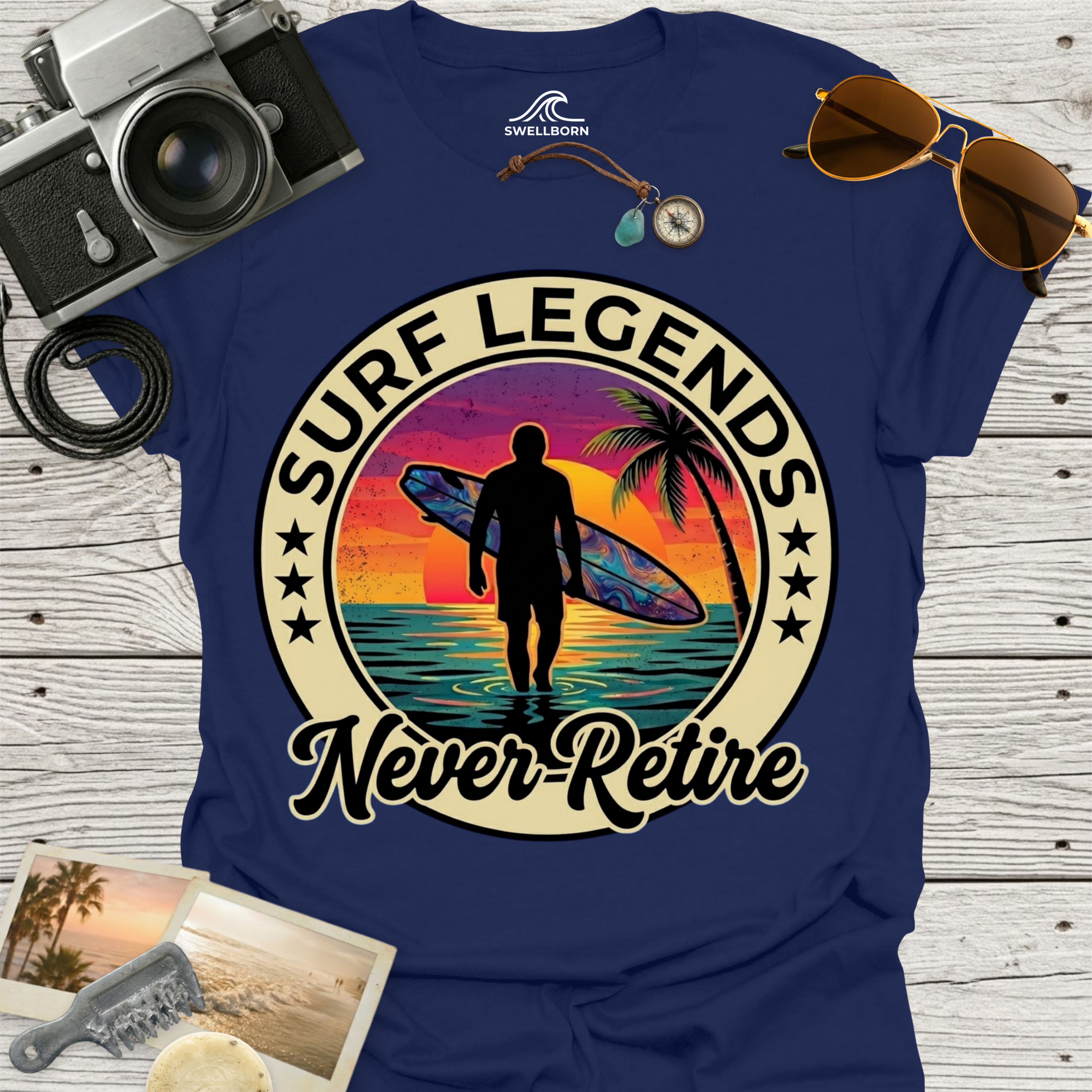 Surf Legends Never Retire T-Shirt