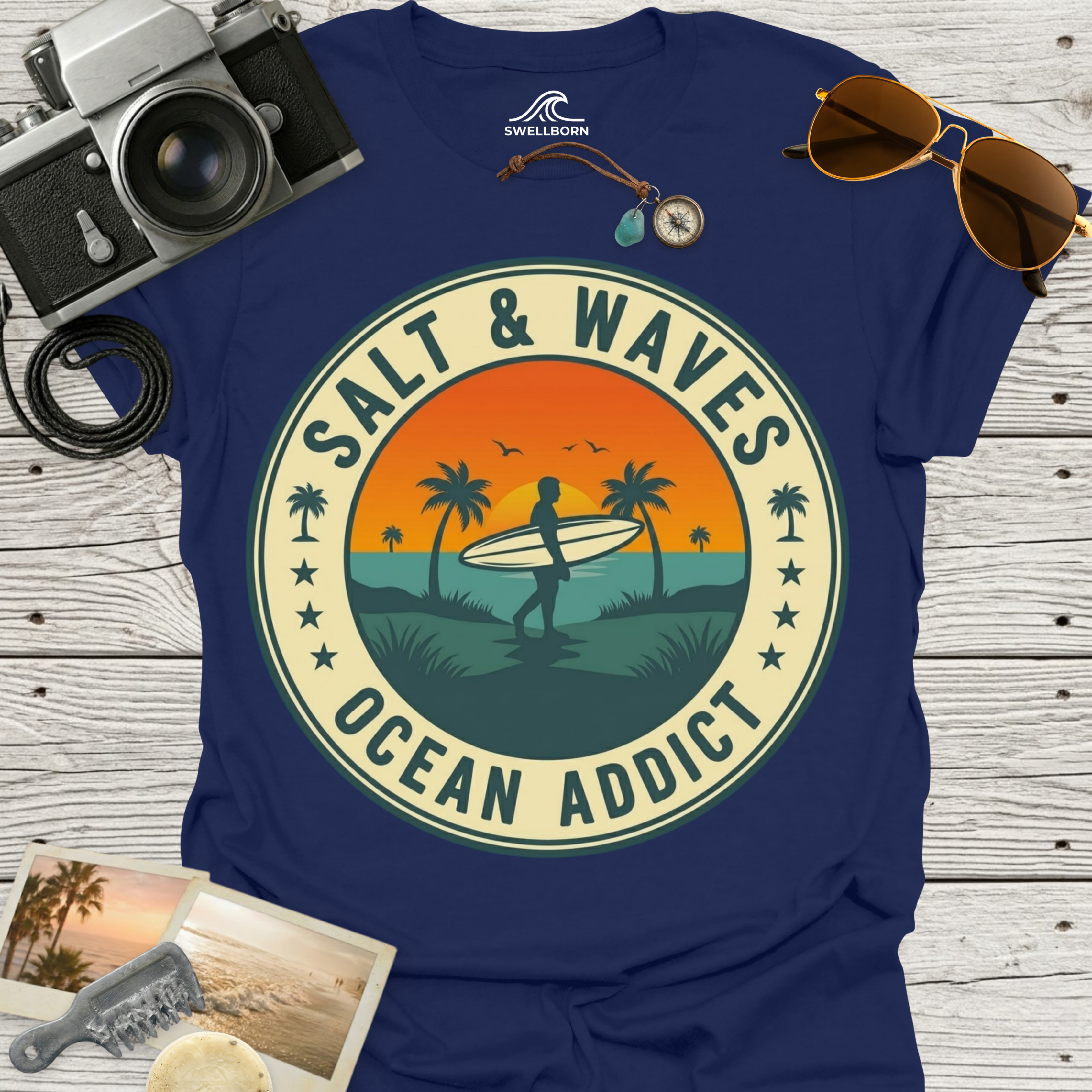 Salt & Waves Ocean Addict T-Shirt